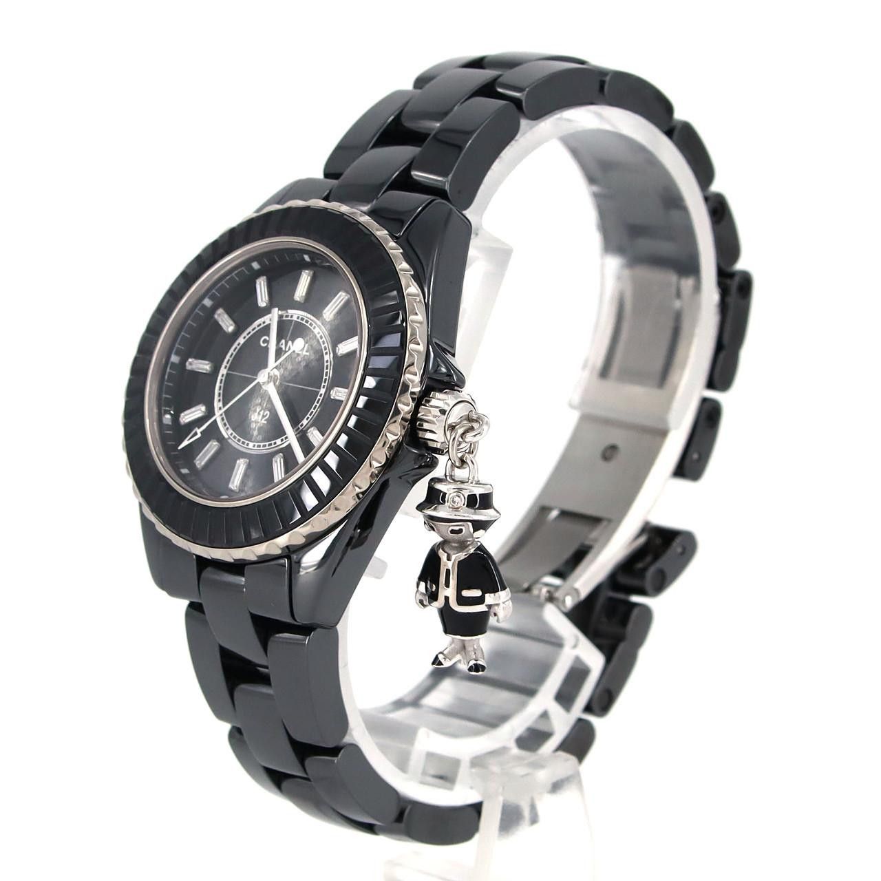 Chanel Chanel Chanel Mademoiselle J12 Acte II Ceramic x White Gold Limited Ceramic Quartz H6479 DUTY FREE for USA Size ONE SIZE - 2 Thumbnail