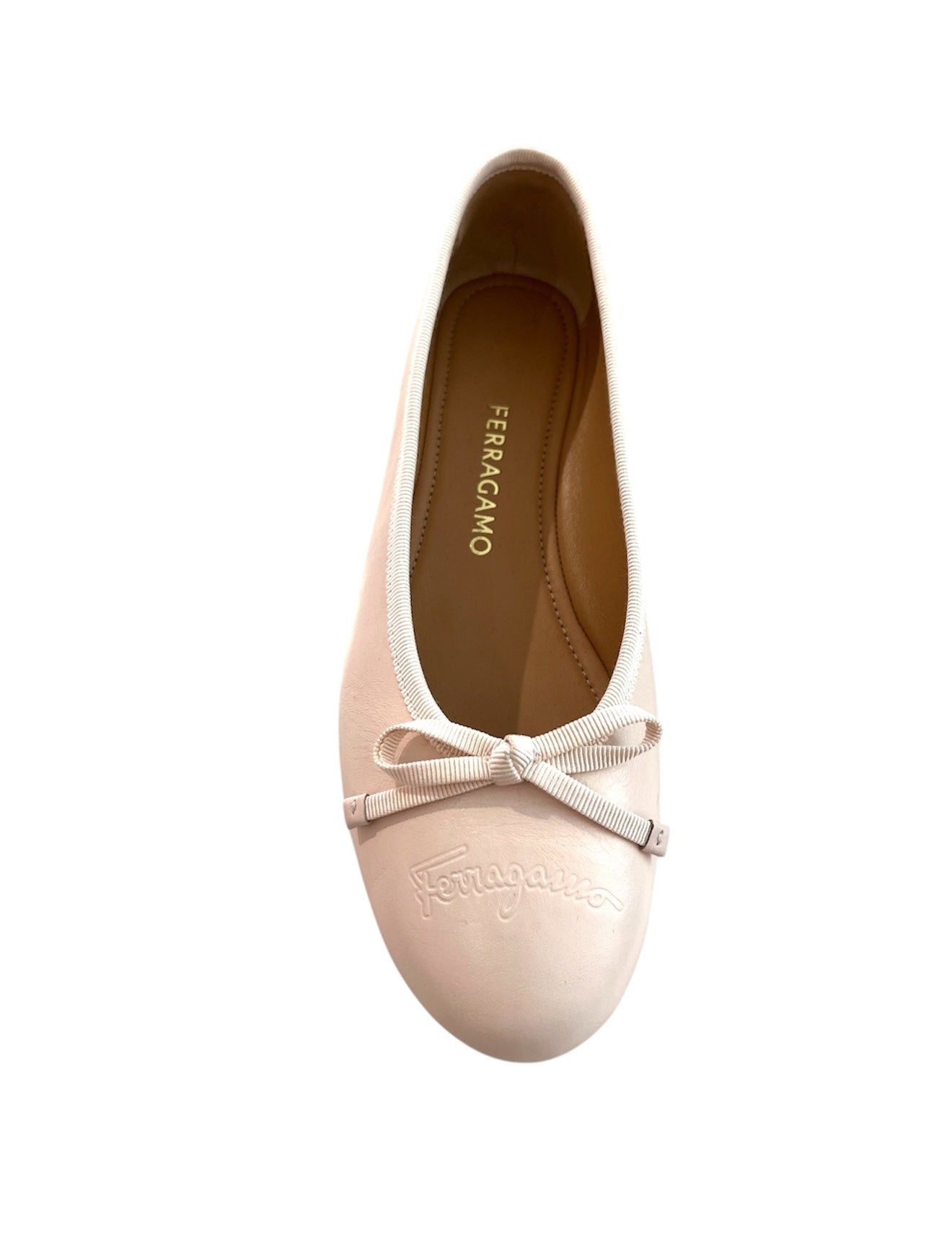 Salvatore Ferragamo Ferragamo Newballet Bow Leather Ballet Flats SIZE 5 Size ONE SIZE - 3 Thumbnail