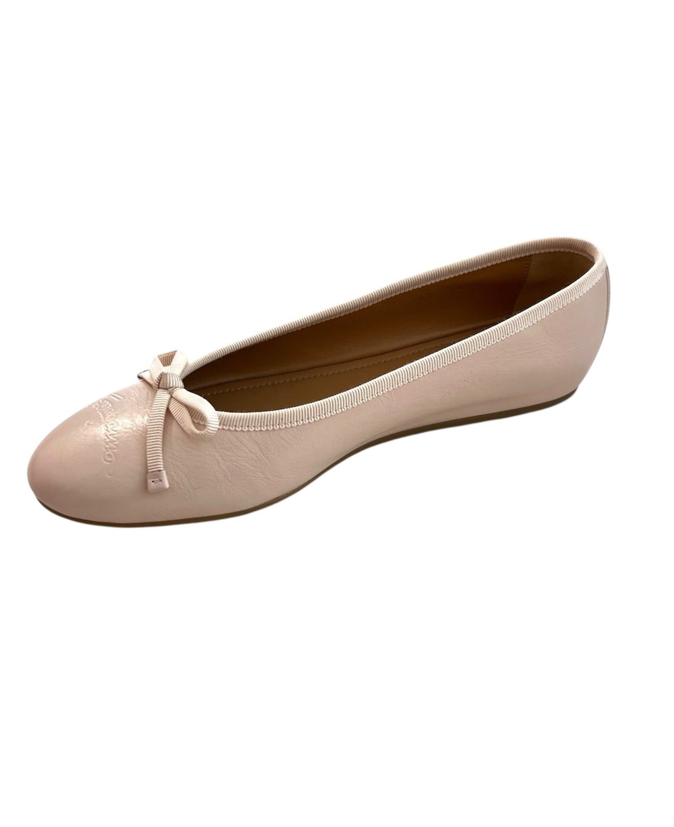 Salvatore Ferragamo Ferragamo Newballet Bow Leather Ballet Flats SIZE 7 Size ONE SIZE - 2 Thumbnail