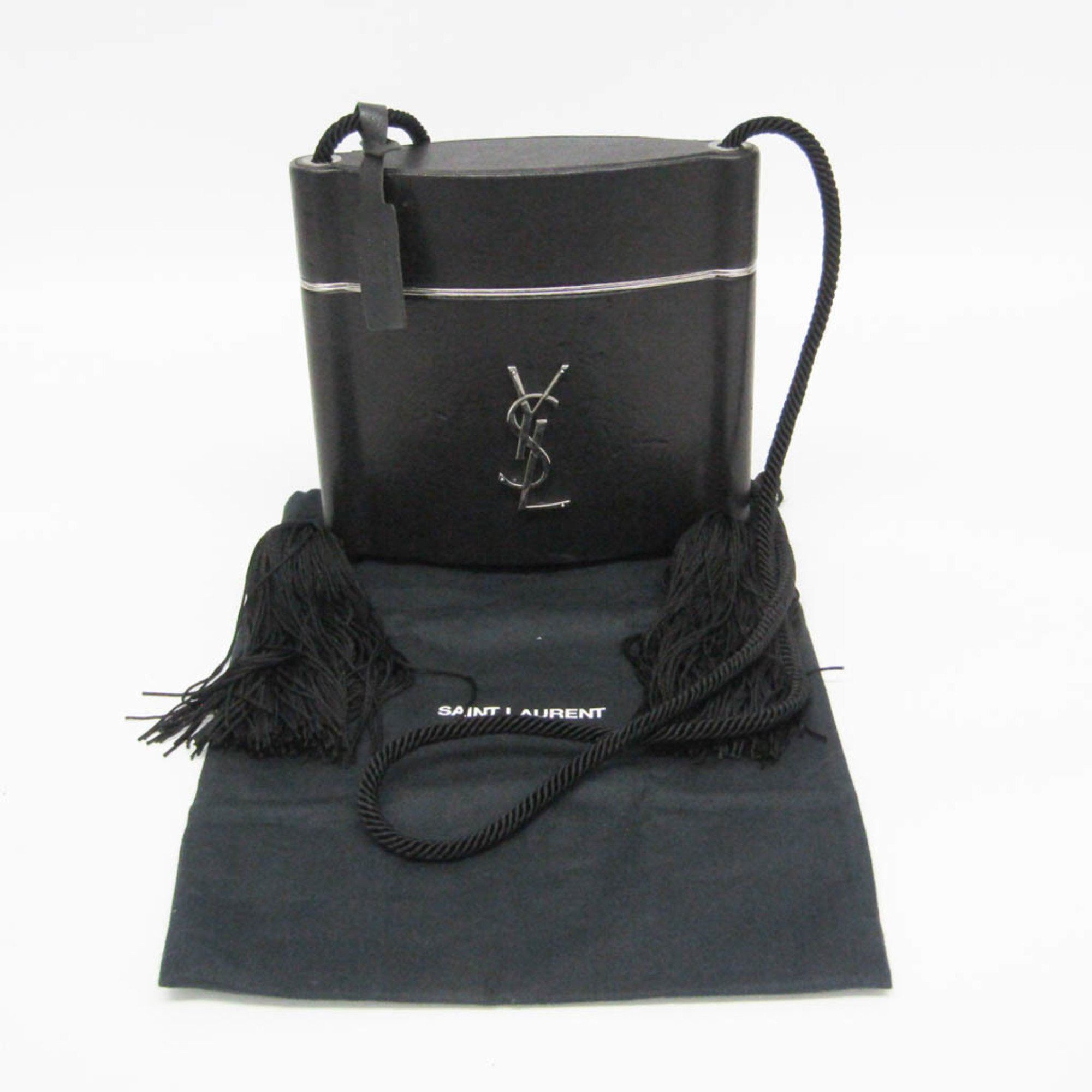Yves Saint Laurent Yves Saint Laurent Opium 533198 Women's Leather Shoulder Bag Black Size ONE SIZE - 2 Thumbnail