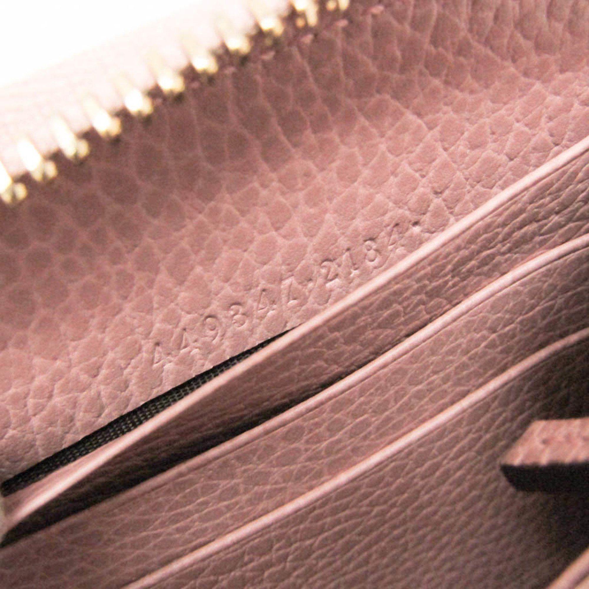 Gucci Gucci Interlocking G 449347 Men,Women Leather Long Wallet (bi-fold) Pink Beige Size ONE SIZE - 11 Thumbnail