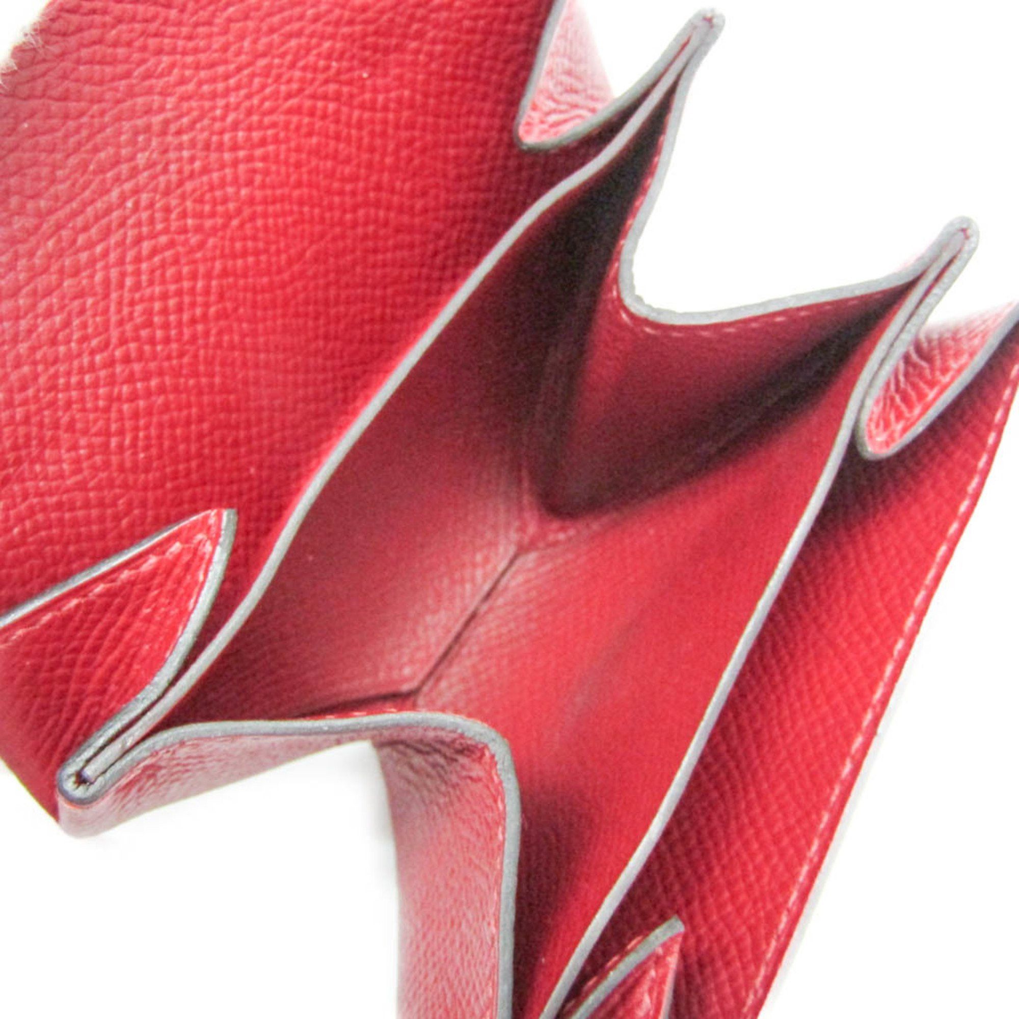 Hermes Hermes LE 24 Partition Women's Epsom Leather Coin Purse/coin Case Red Color Size ONE SIZE - 4 Thumbnail