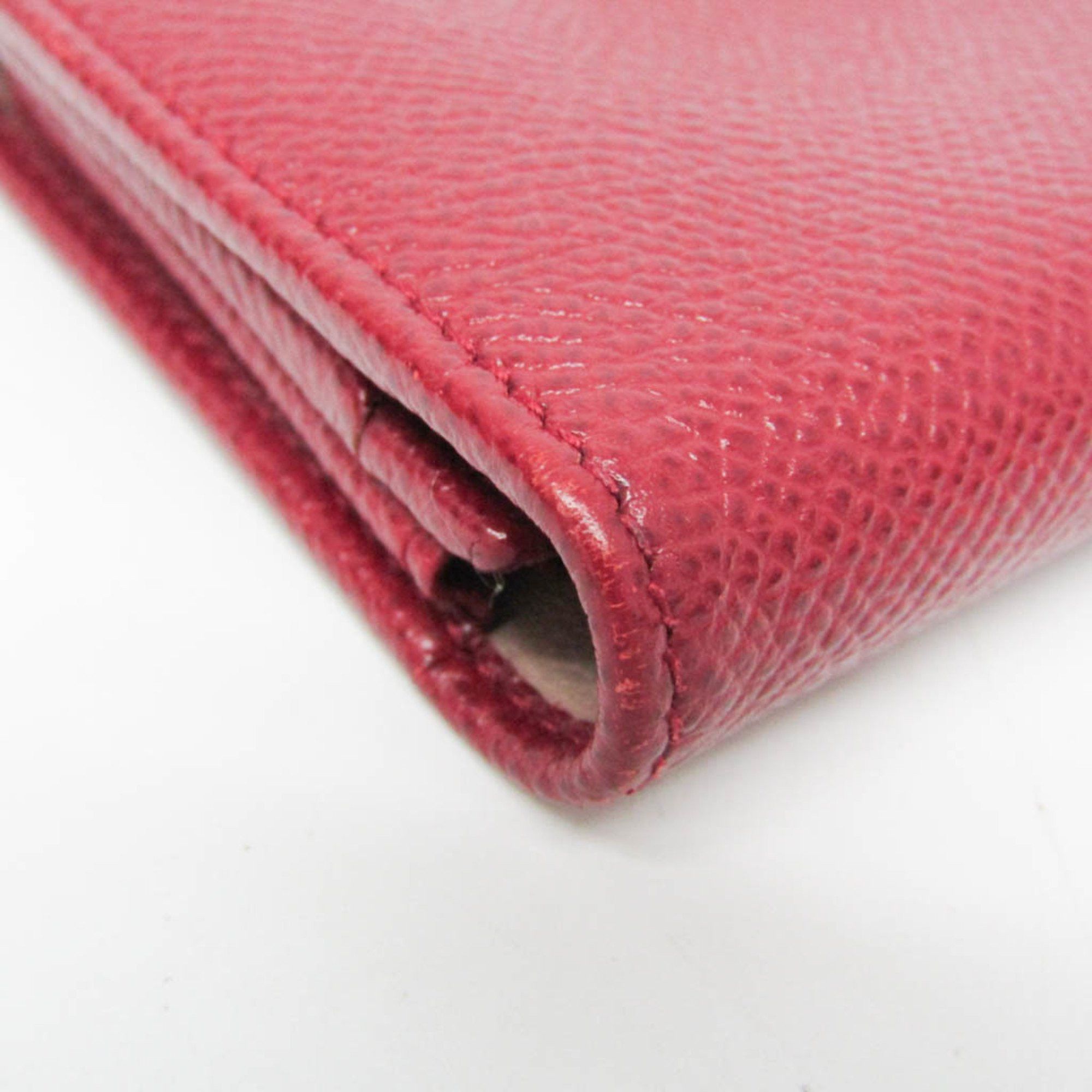 Bvlgari Bvlgari BVLGARI Leather Card Case Red Color Size ONE SIZE - 9 Thumbnail