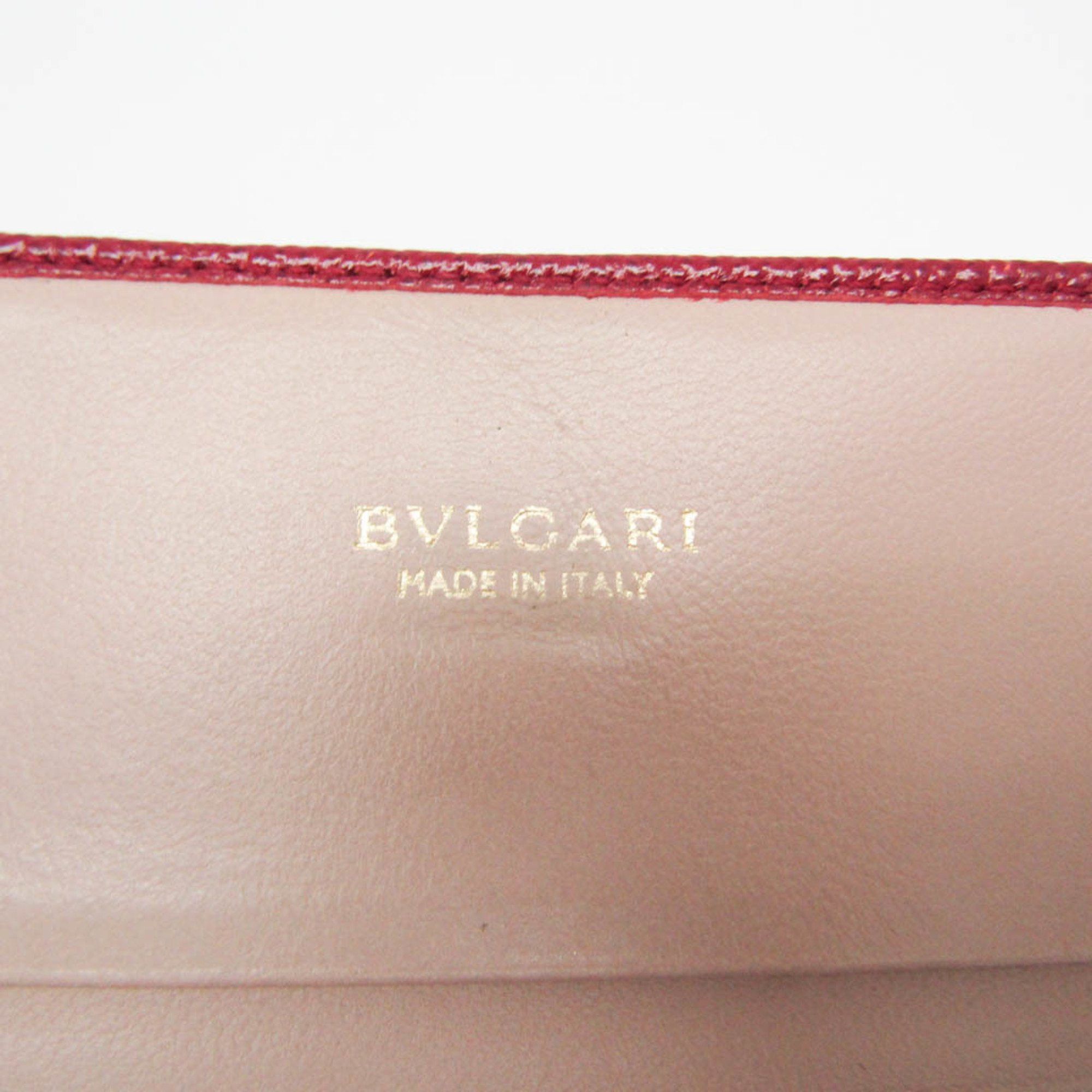 Bvlgari Bvlgari BVLGARI Leather Card Case Red Color Size ONE SIZE - 11 Thumbnail