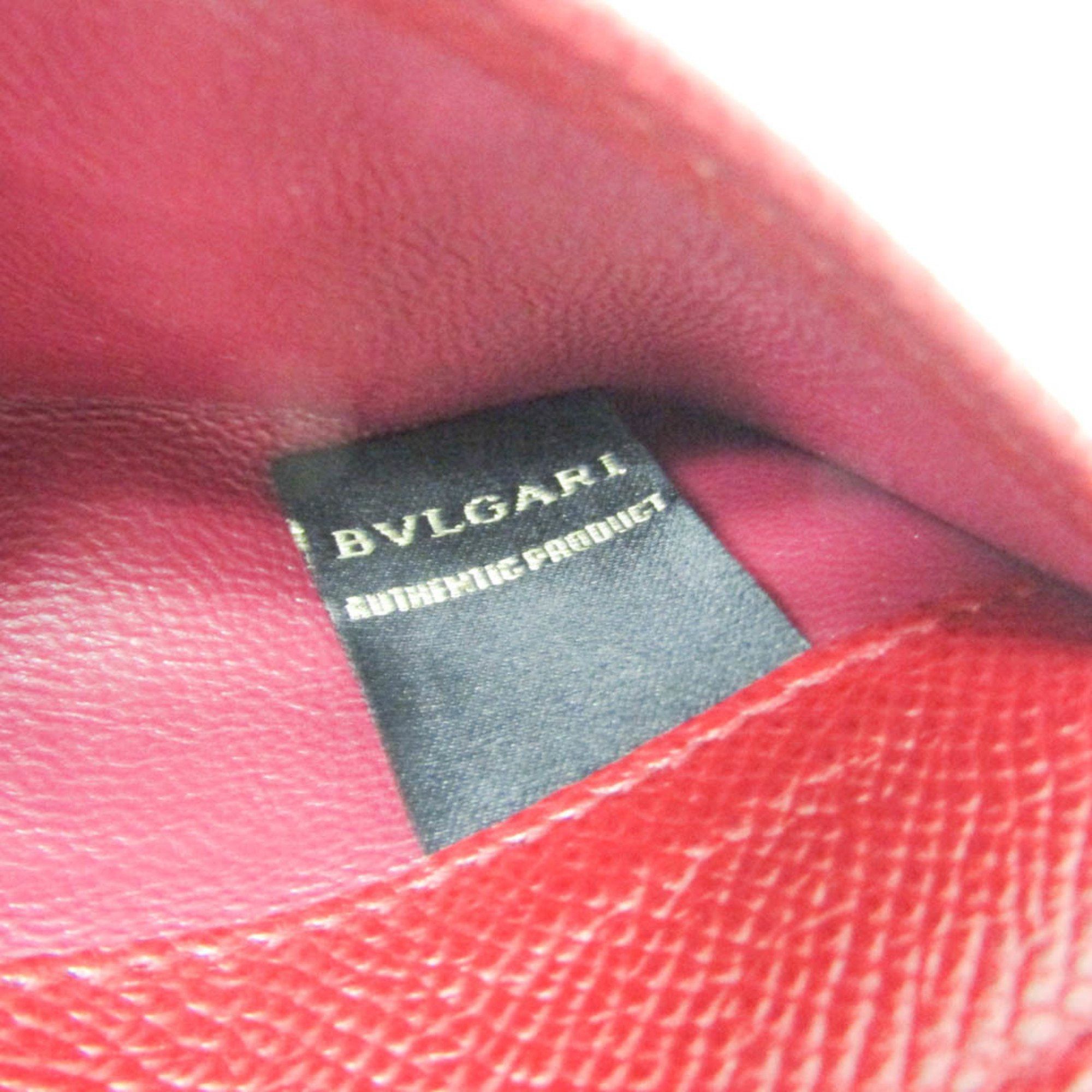 Bvlgari Bvlgari BVLGARI Leather Card Case Red Color Size ONE SIZE - 13 Thumbnail