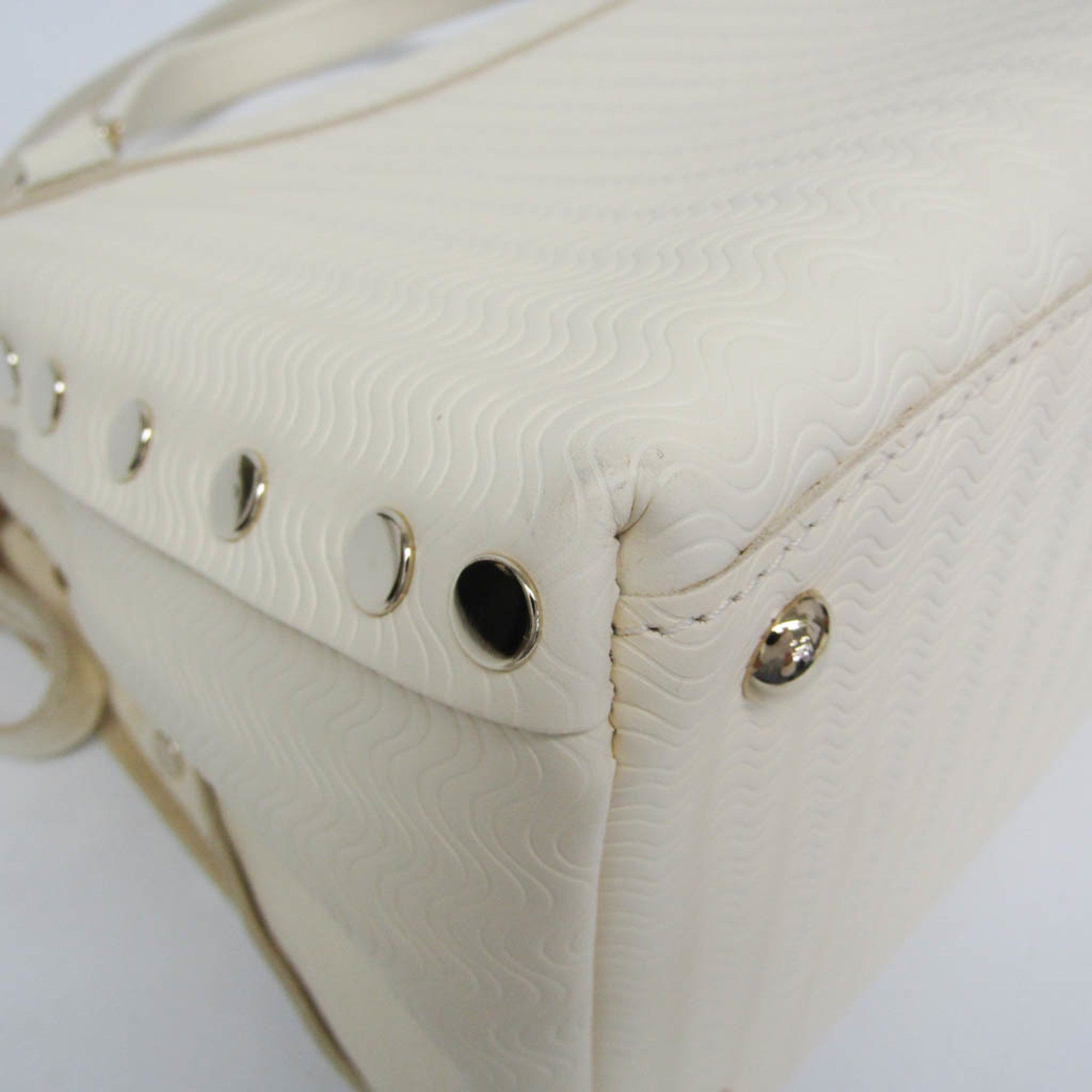 Zanellato Zanellato Postina S 06138 Men,Women Leather Handbag,Shoulder Bag White Size ONE SIZE - 4 Thumbnail