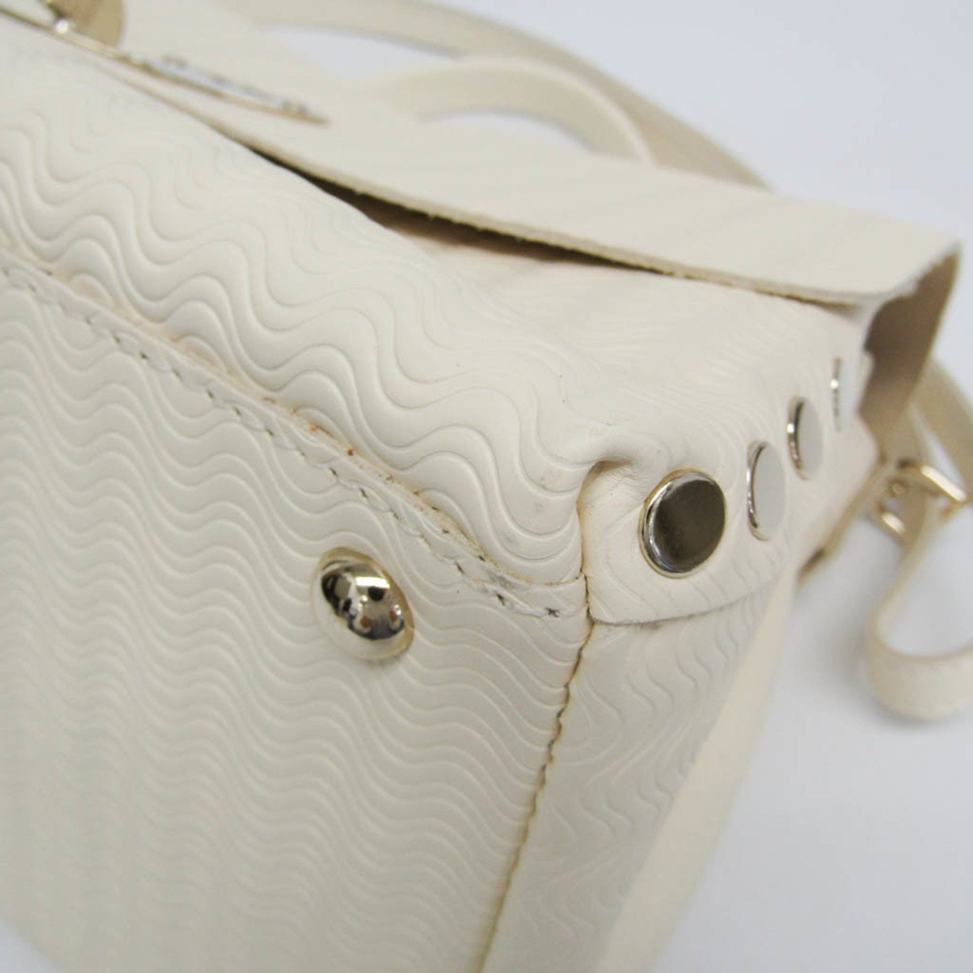 Zanellato Zanellato Postina S 06138 Men,Women Leather Handbag,Shoulder Bag White Size ONE SIZE - 5 Thumbnail