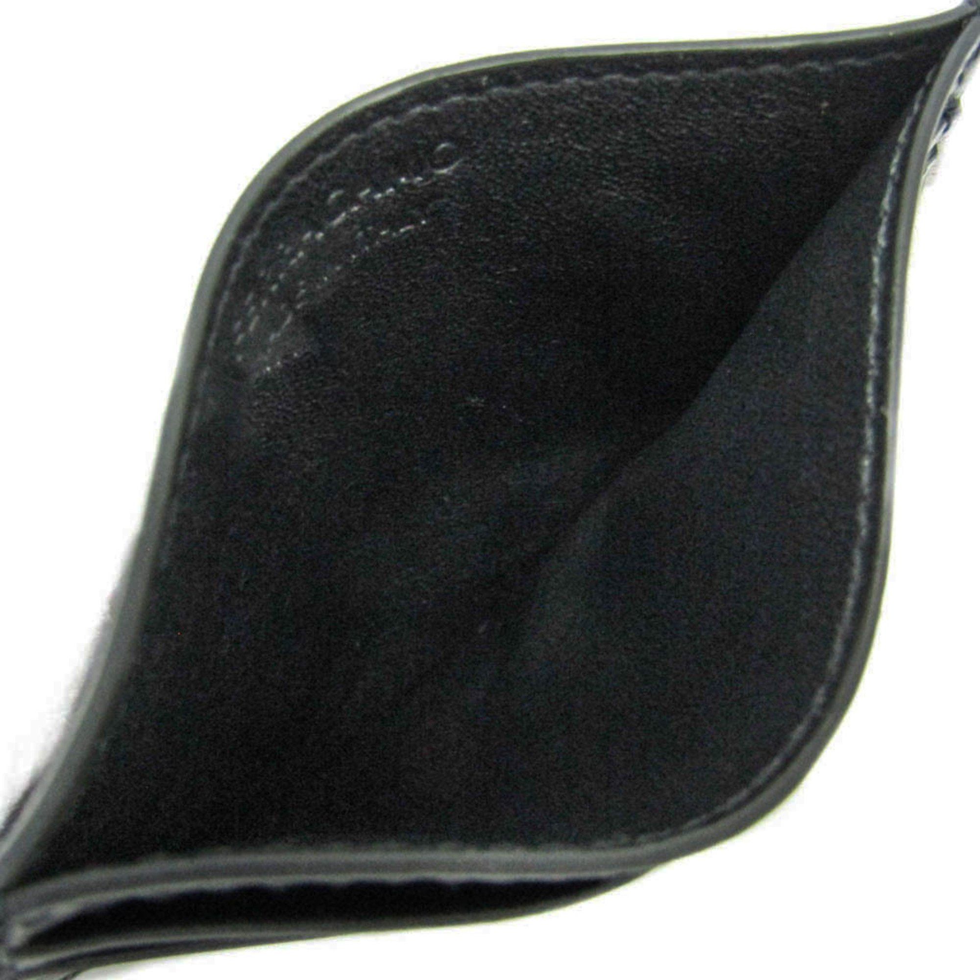 Salvatore Ferragamo Salvatore Ferragamo JL-66 1261 Leather Card Case Black Size ONE SIZE - 4 Thumbnail