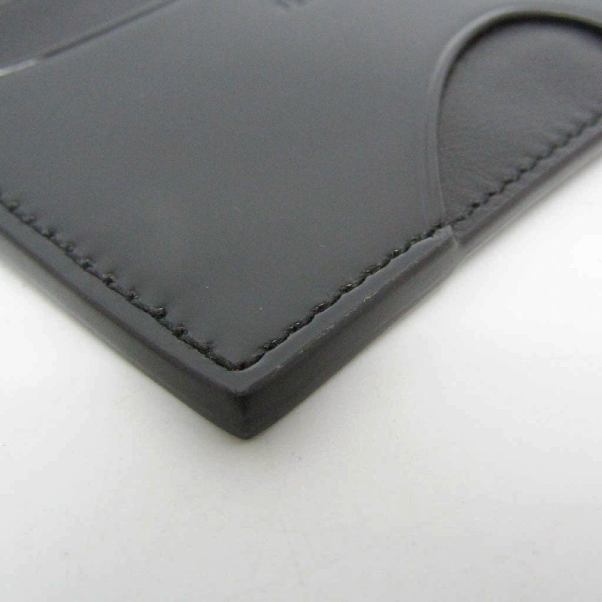 Salvatore Ferragamo Salvatore Ferragamo JL-66 1261 Leather Card Case Black Size ONE SIZE - 6 Thumbnail