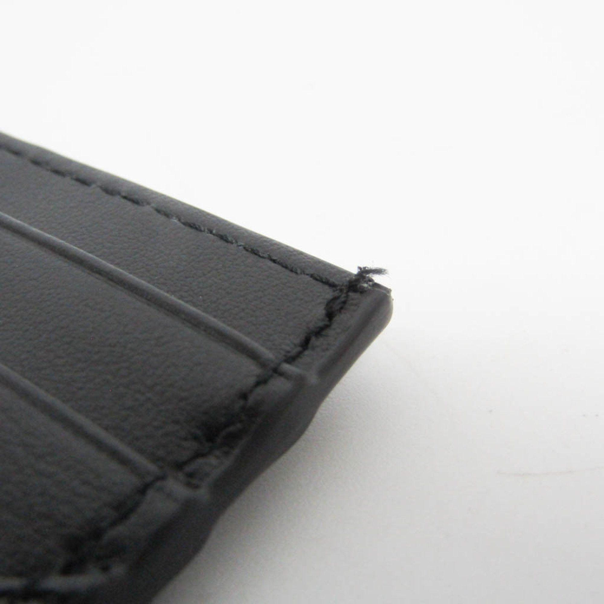 Salvatore Ferragamo Salvatore Ferragamo JL-66 1261 Leather Card Case Black Size ONE SIZE - 7 Thumbnail