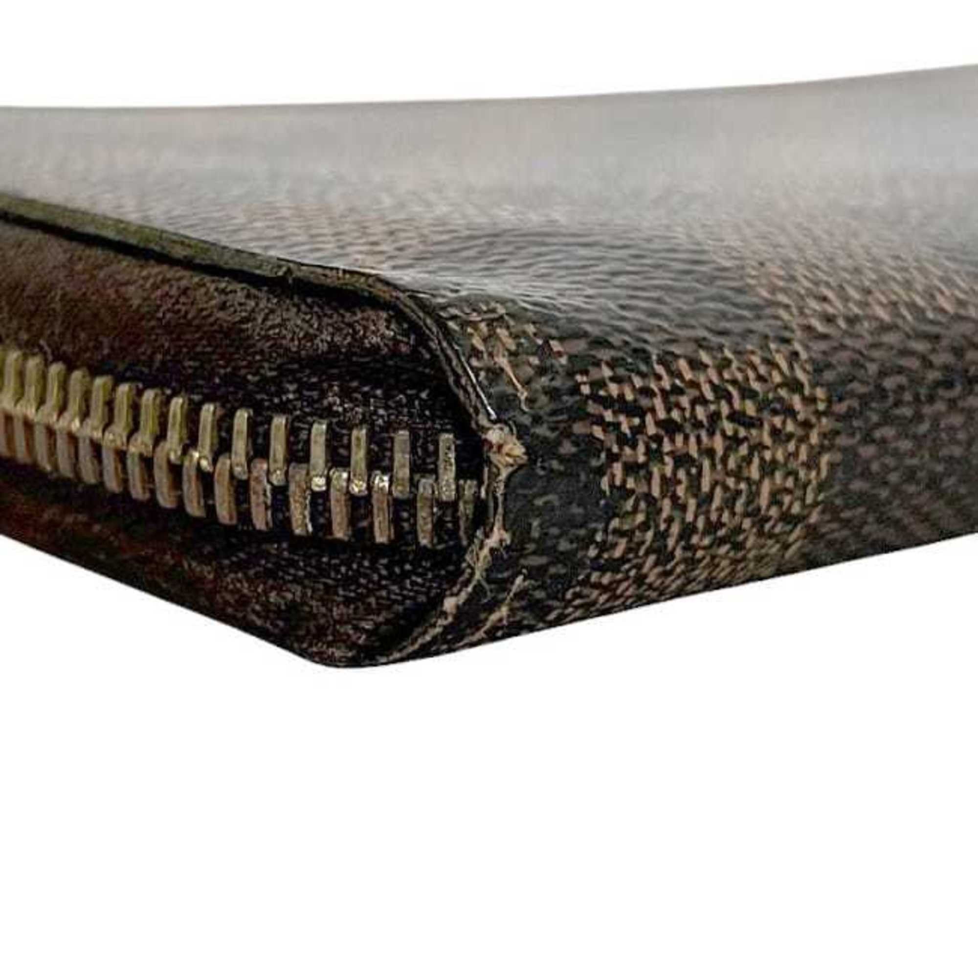 Louis Vuitton Louis Vuitton Round Zippy Wallet ec-24281 Brown Damier Ebene N60015 Canvas CA2079 LOUIS VUITTON Men's and Women's Size ONE SIZE - 9 Thumbnail