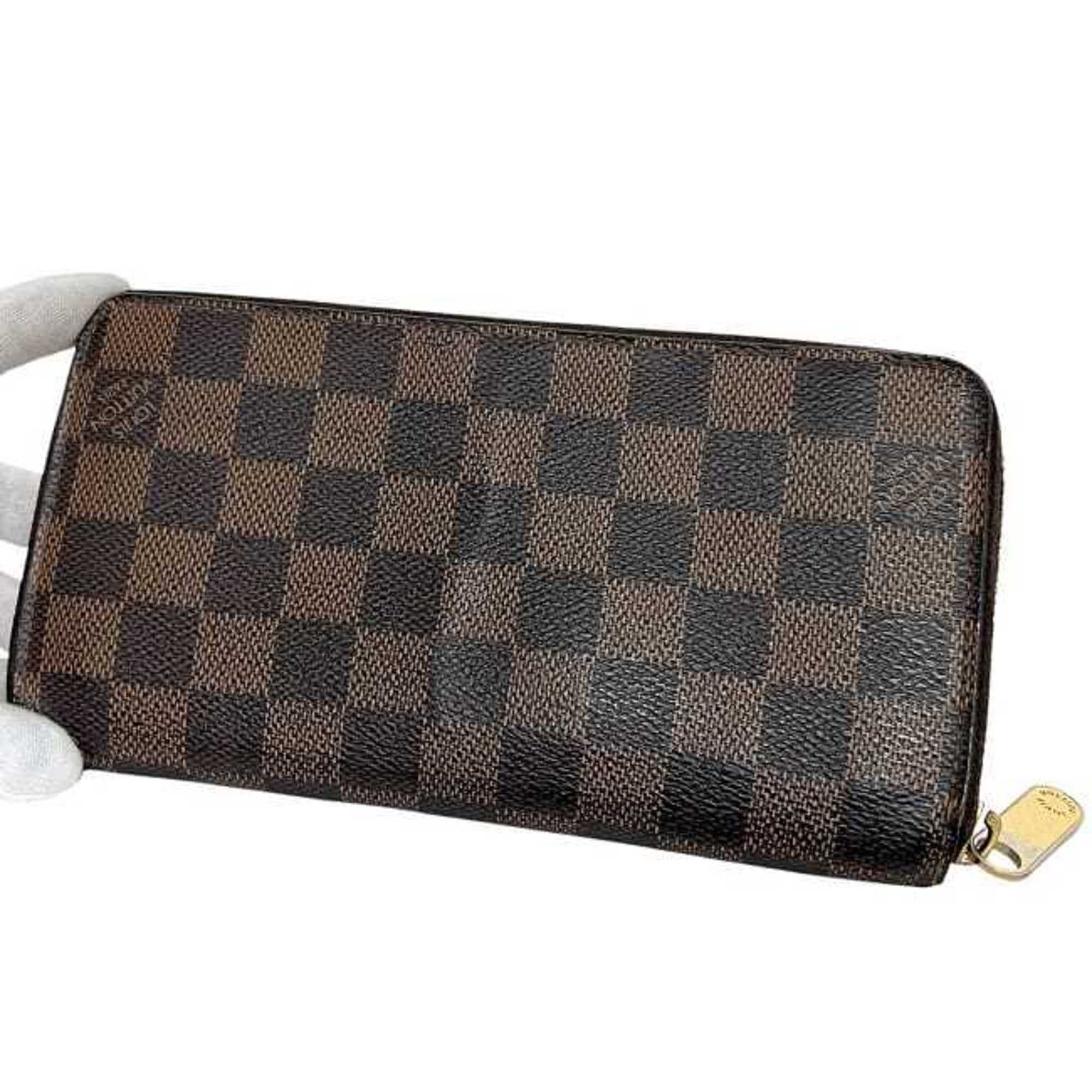 Louis Vuitton Louis Vuitton Round Zippy Wallet ec-24281 Brown Damier Ebene N60015 Canvas CA2079 LOUIS VUITTON Men's and Women's Size ONE SIZE - 11 Thumbnail