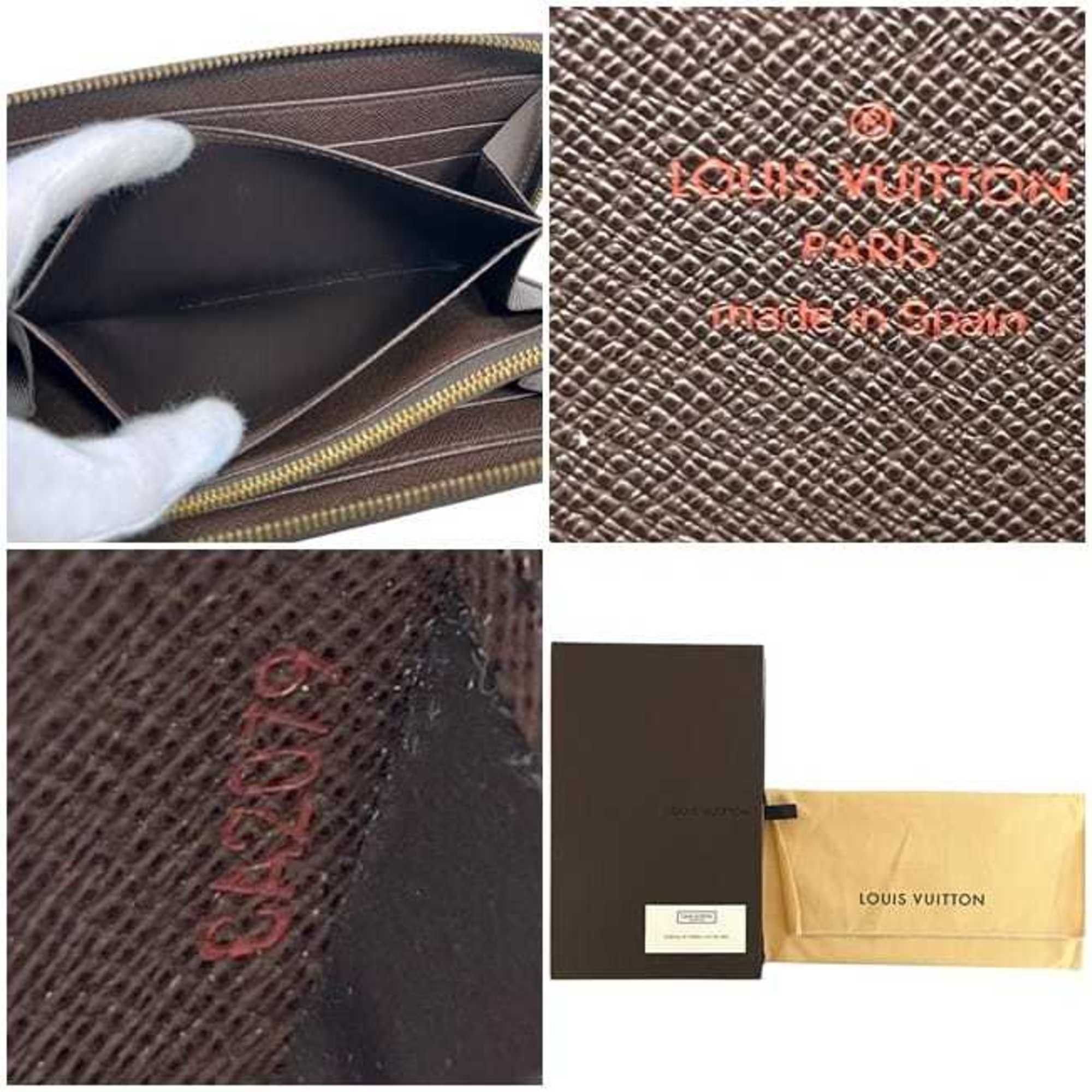 Louis Vuitton Louis Vuitton Round Zippy Wallet ec-24281 Brown Damier Ebene N60015 Canvas CA2079 LOUIS VUITTON Men's and Women's Size ONE SIZE - 4 Thumbnail