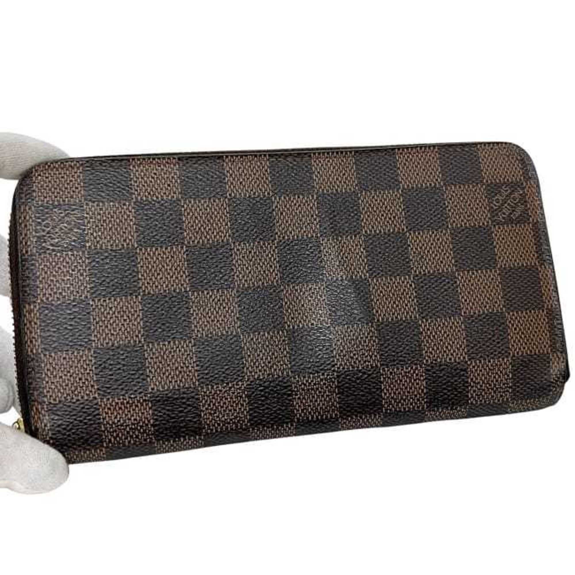 Louis Vuitton Louis Vuitton Round Zippy Wallet ec-24281 Brown Damier Ebene N60015 Canvas CA2079 LOUIS VUITTON Men's and Women's Size ONE SIZE - 10 Thumbnail