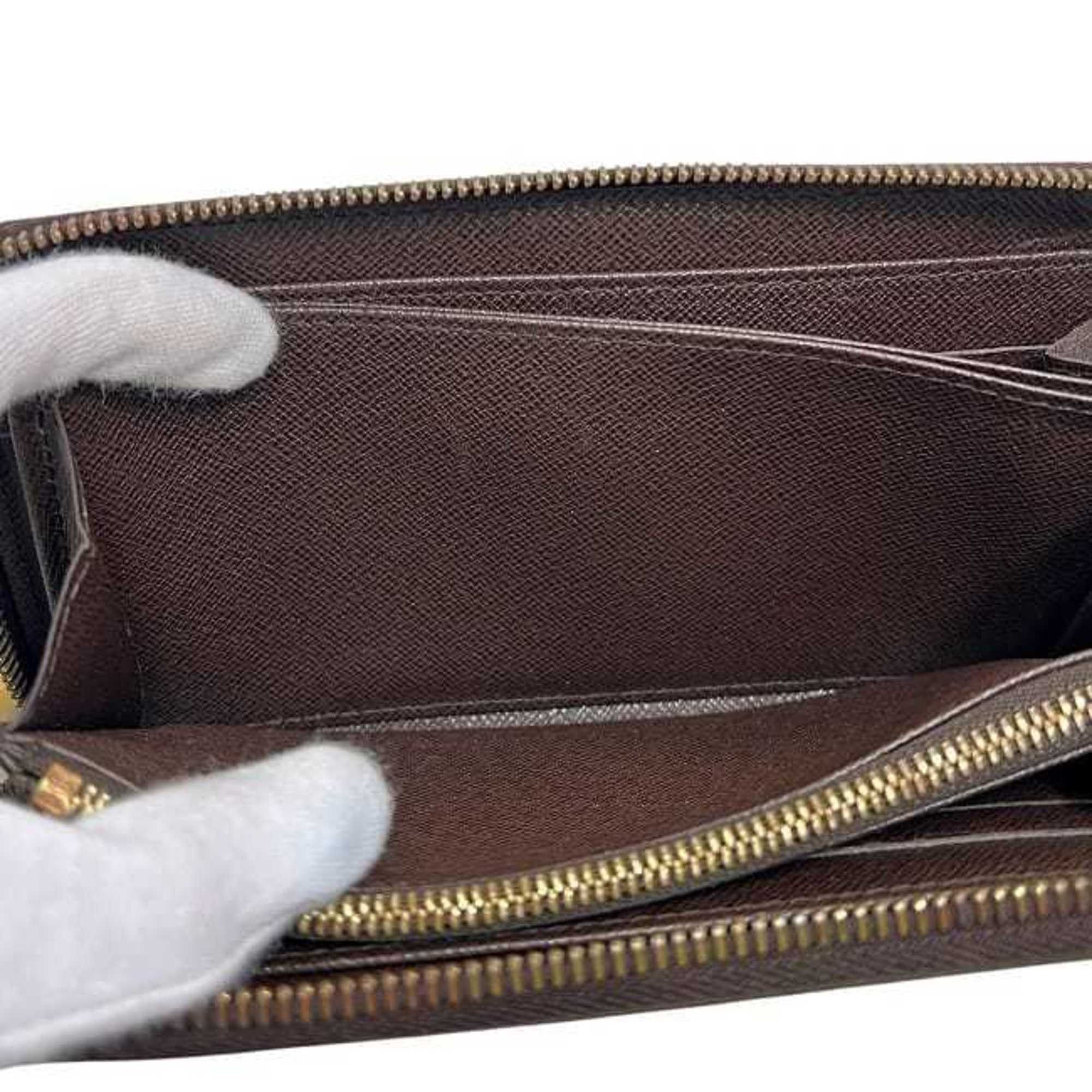 Louis Vuitton Louis Vuitton Round Zippy Wallet ec-24281 Brown Damier Ebene N60015 Canvas CA2079 LOUIS VUITTON Men's and Women's Size ONE SIZE - 5 Thumbnail