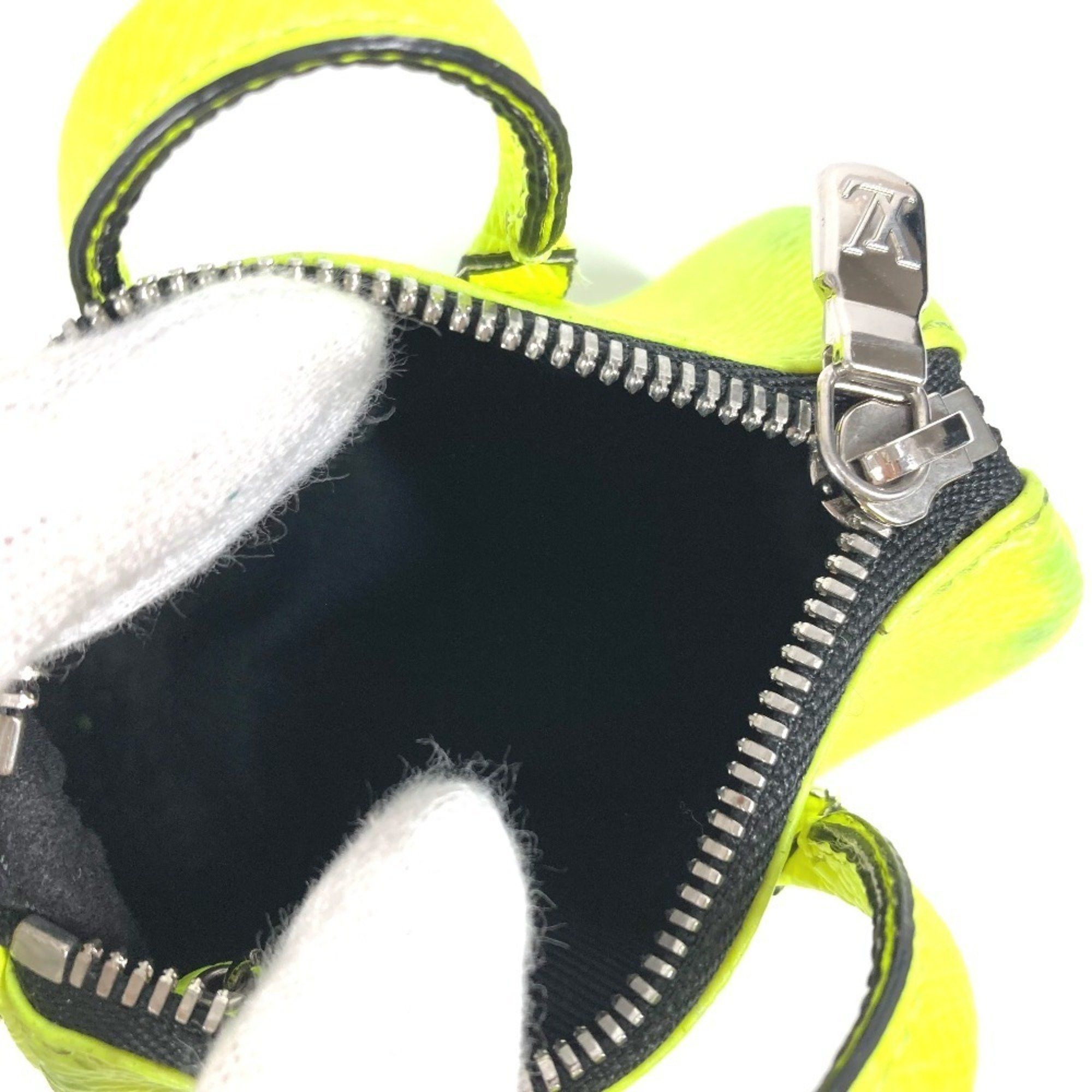 Louis Vuitton LOUIS VUITTON M01048 Taiga Rama Porte-Clés Mini Keepall Bag Charm, Boston Keychain, Leather and Monogram Canvas, Yellow, for Men Women Size ONE SIZE - 8 Thumbnail