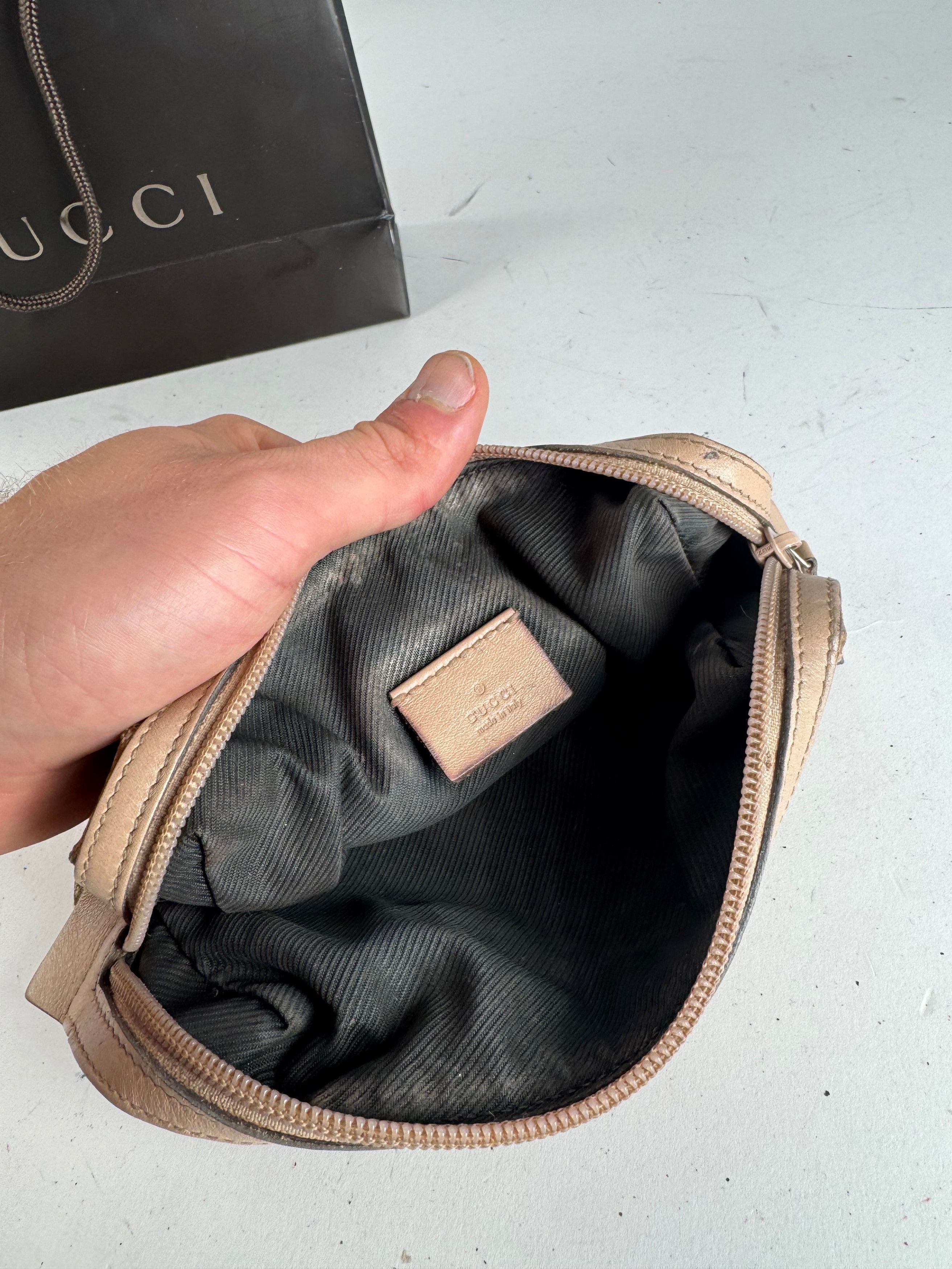 Gucci Vintage Monogram Mini Bag/Pouch Beige Pink Size ONE SIZE - 3 Thumbnail