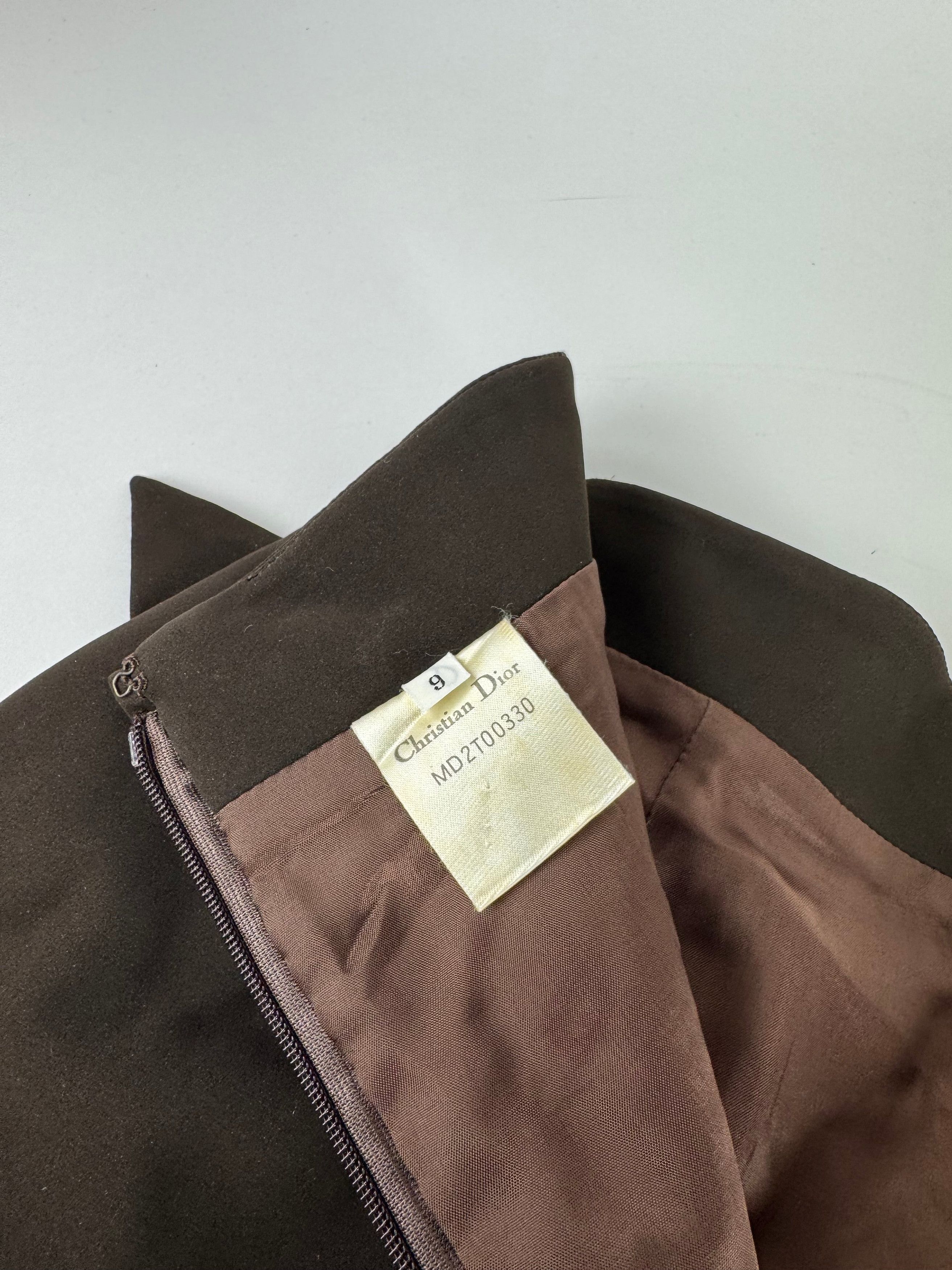 Dior Vintage leather Skirt brown M Size 30" / US 8 / IT 44 - 11 Thumbnail