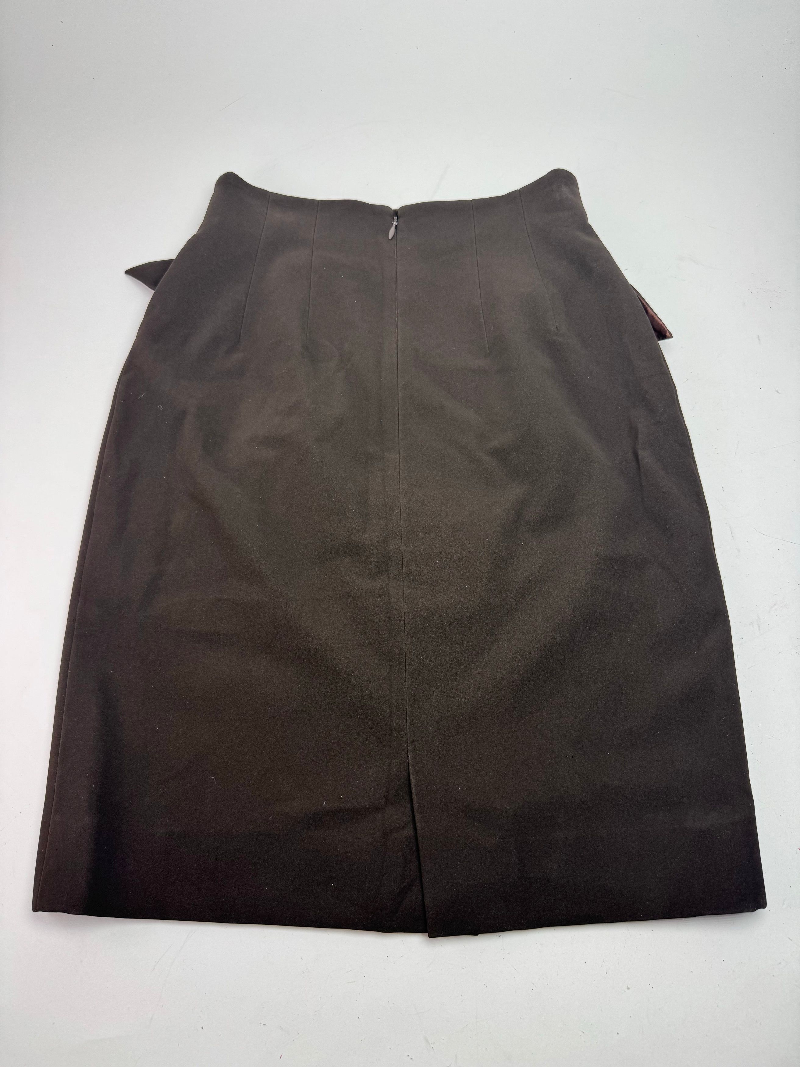 Dior Vintage leather Skirt brown M Size 30" / US 8 / IT 44 - 8 Thumbnail