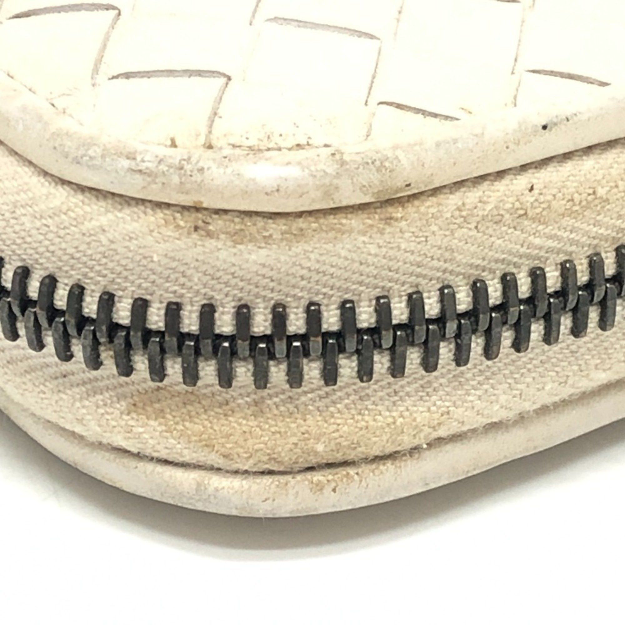 Bottega Veneta BOTTEGA VENETA 114076 Intrecciato Long Wallet with Round Zipper, Leather, Women's, White Size ONE SIZE - 10 Thumbnail