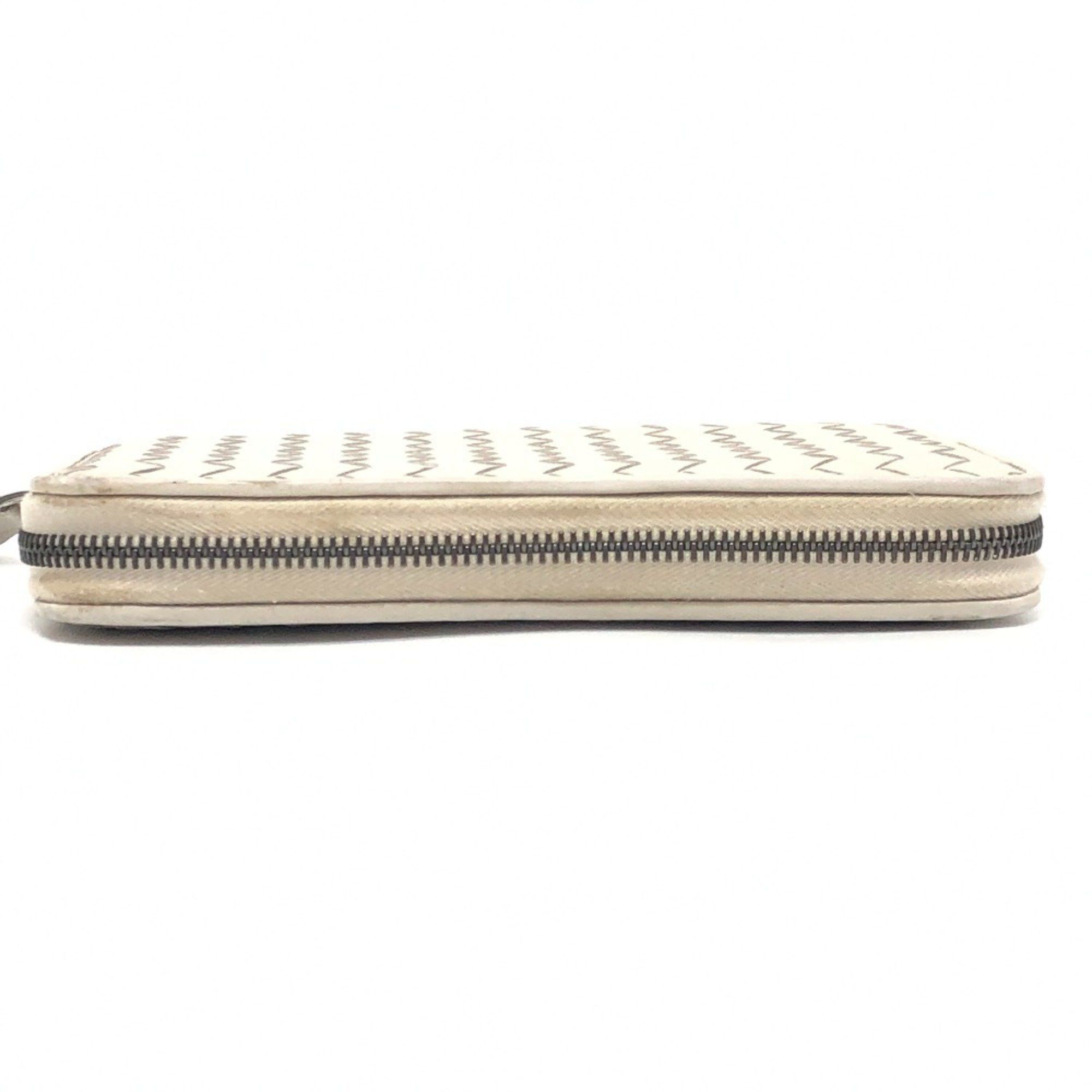 Bottega Veneta BOTTEGA VENETA 114076 Intrecciato Long Wallet with Round Zipper, Leather, Women's, White Size ONE SIZE - 5 Thumbnail