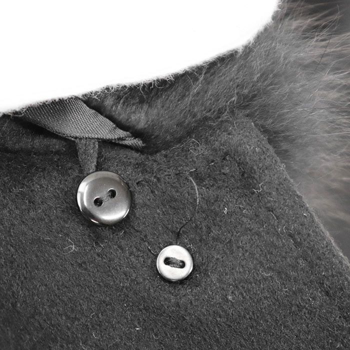 Other Other Balmain 100% Cashmere Detachable Fur Long Coat 100% Silk Lining Outerwear Natural Material Outerwear DUTY FREE for USA Size ONE SIZE - 3 Thumbnail