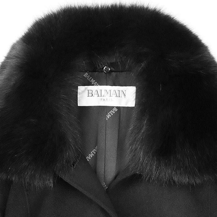 Other Other Balmain 100% Cashmere Detachable Fur Long Coat 100% Silk Lining Outerwear Natural Material Outerwear DUTY FREE for USA Size ONE SIZE - 9 Thumbnail