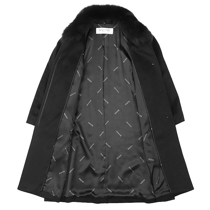 Other Other Balmain 100% Cashmere Detachable Fur Long Coat 100% Silk Lining Outerwear Natural Material Outerwear DUTY FREE for USA Size ONE SIZE - 7 Thumbnail