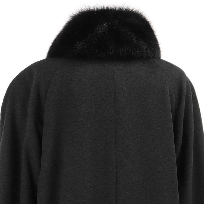 Other Other Balmain 100% Cashmere Detachable Fur Long Coat 100% Silk Lining Outerwear Natural Material Outerwear DUTY FREE for USA Size ONE SIZE - 15 Thumbnail