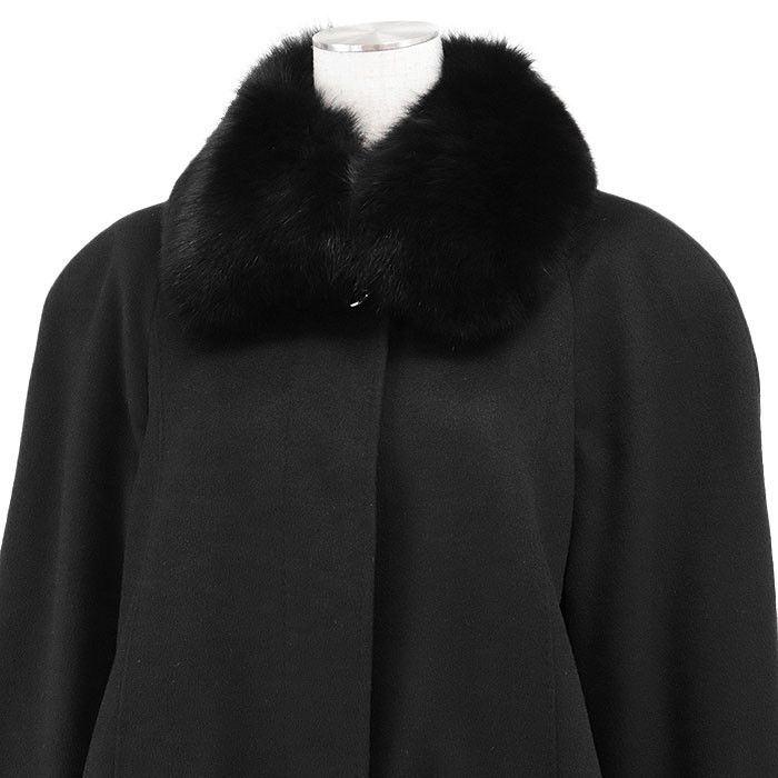 Other Other Balmain 100% Cashmere Detachable Fur Long Coat 100% Silk Lining Outerwear Natural Material Outerwear DUTY FREE for USA Size ONE SIZE - 2 Thumbnail