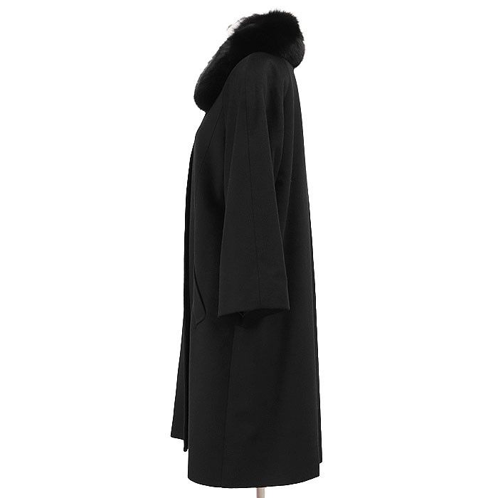 Other Other Balmain 100% Cashmere Detachable Fur Long Coat 100% Silk Lining Outerwear Natural Material Outerwear DUTY FREE for USA Size ONE SIZE - 13 Thumbnail