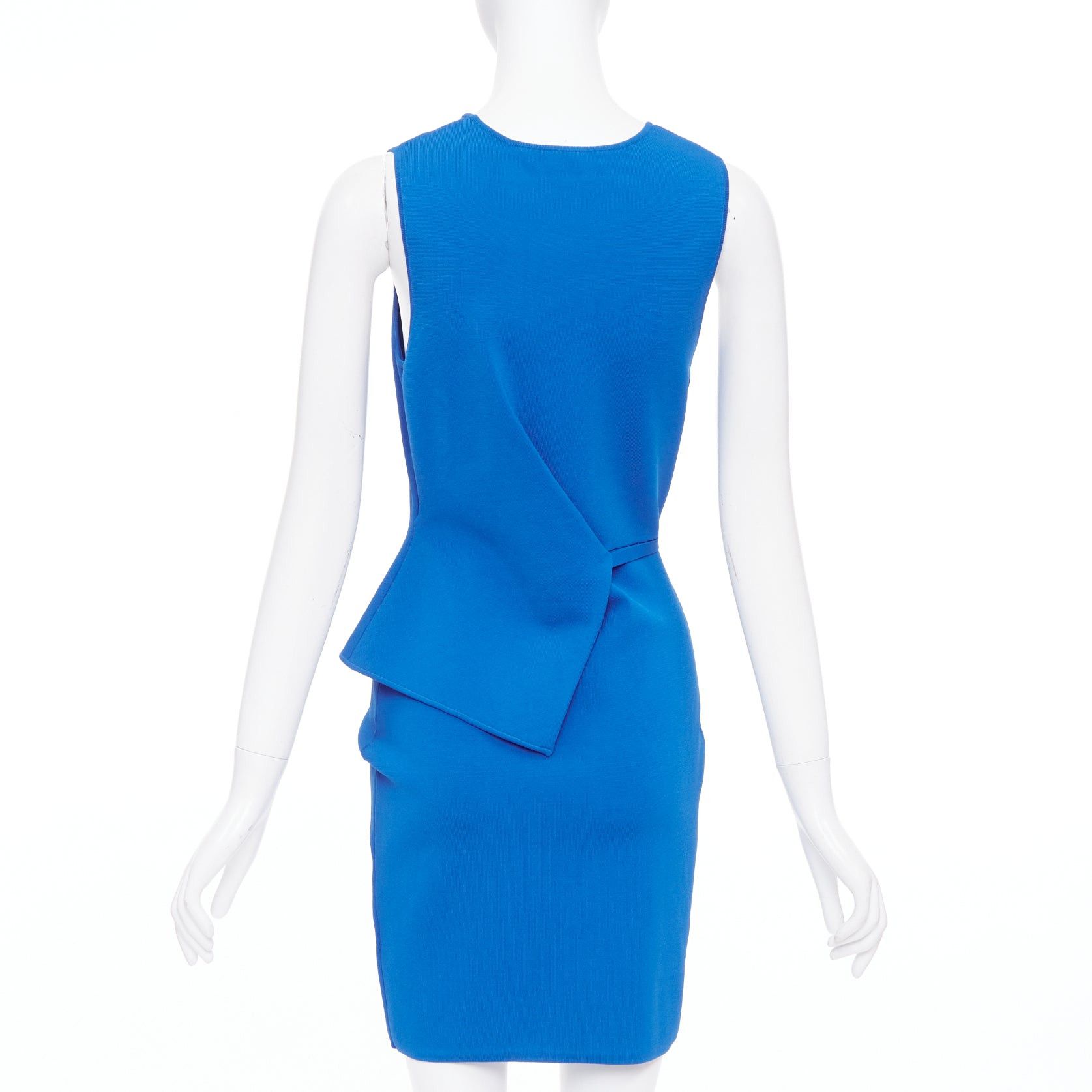 Alexander Wang ALEXANDER WANG electric blue half peplum crew neck knitted dress M Size M / US 6-8 / IT 42-44 - 5 Thumbnail