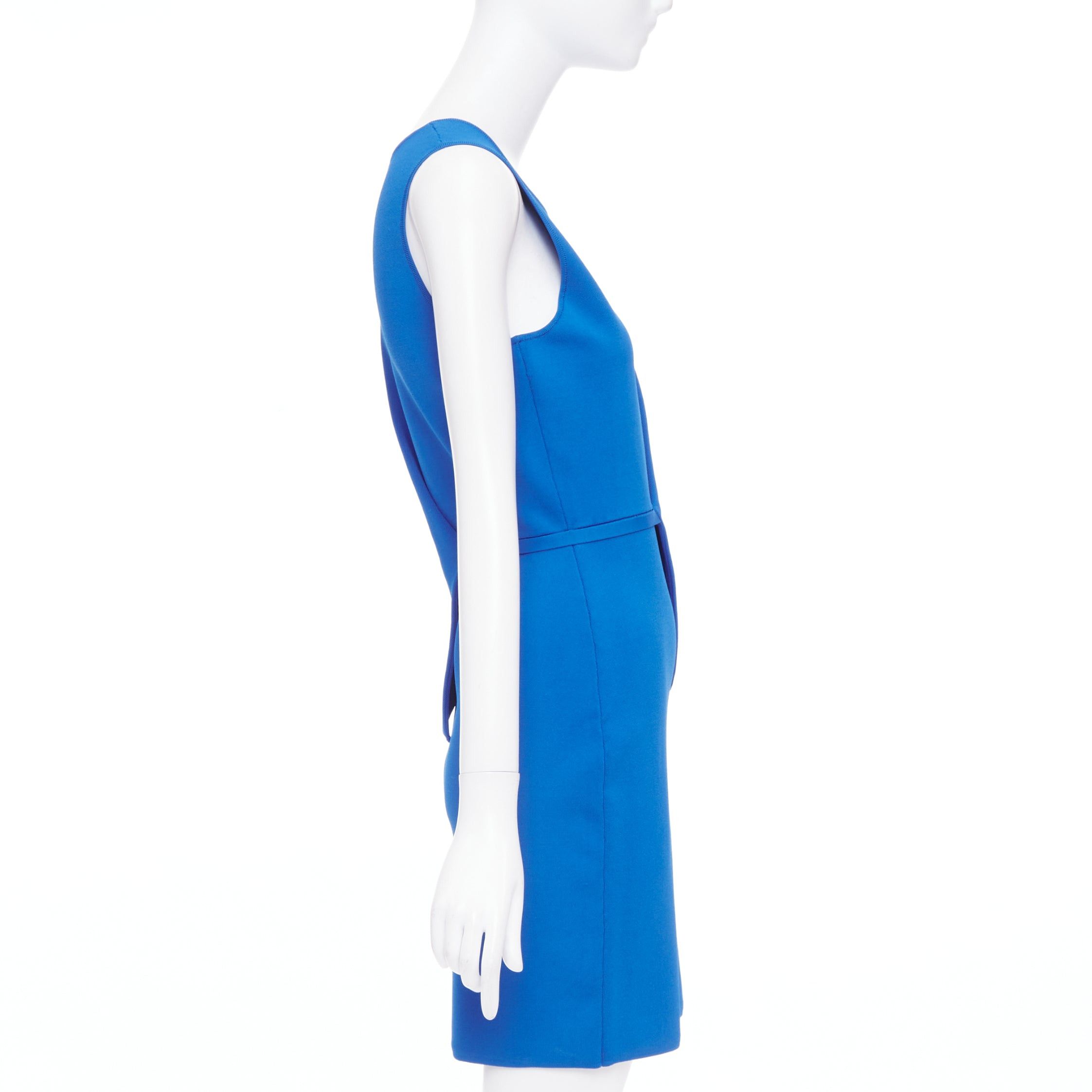Alexander Wang ALEXANDER WANG electric blue half peplum crew neck knitted dress M Size M / US 6-8 / IT 42-44 - 4 Thumbnail