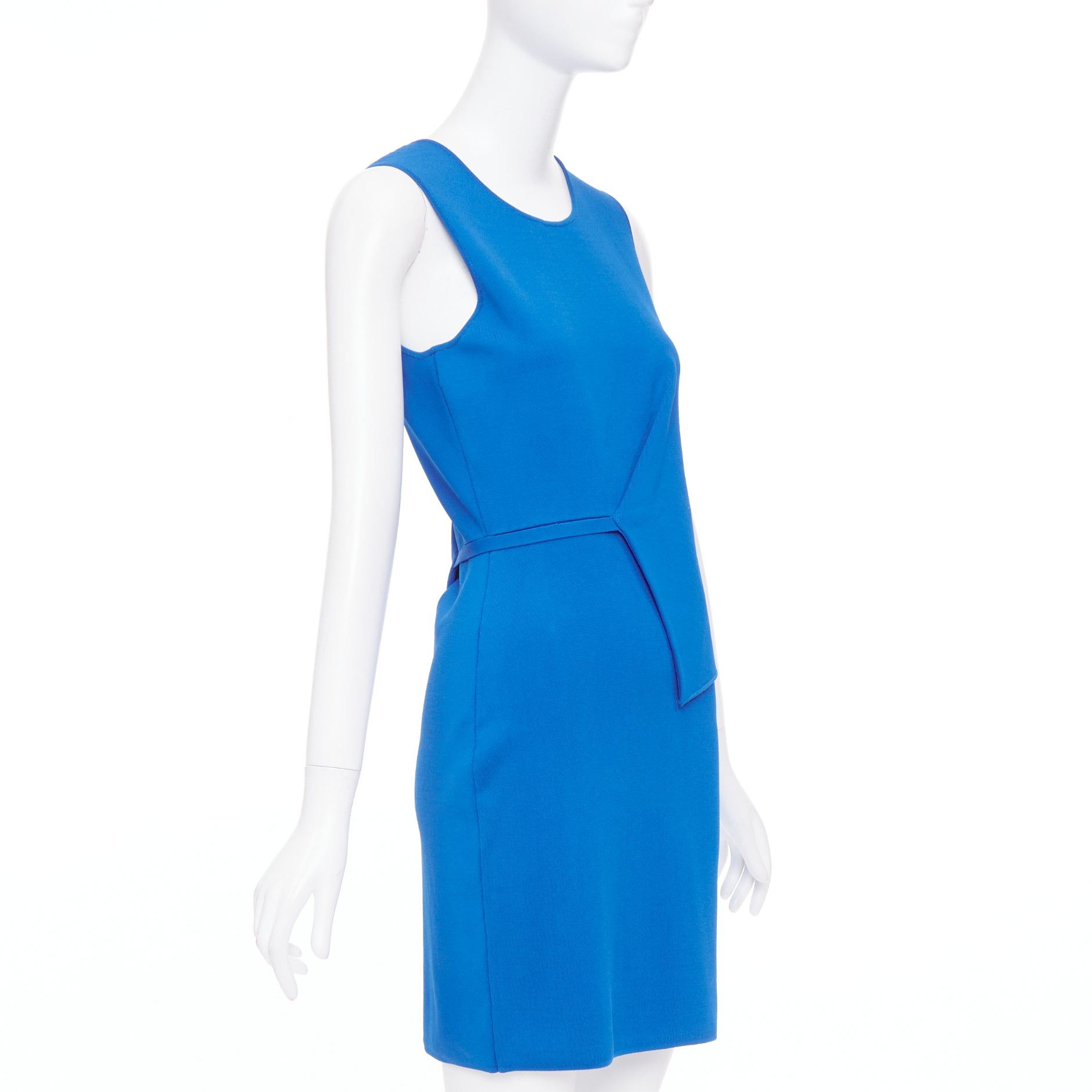 Alexander Wang ALEXANDER WANG electric blue half peplum crew neck knitted dress M Size M / US 6-8 / IT 42-44 - 3 Thumbnail