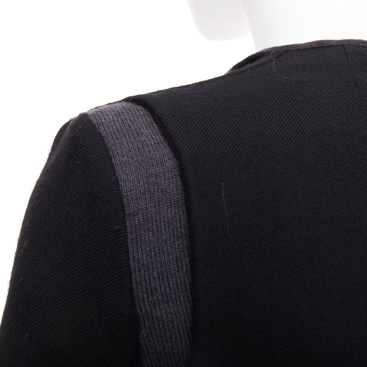 Marni MARNI 2010 black 100% virgin wool twill trimmed collar fitted jacket IT38 XS Size XS / US 0-2 / IT 36-38 - 8 Thumbnail