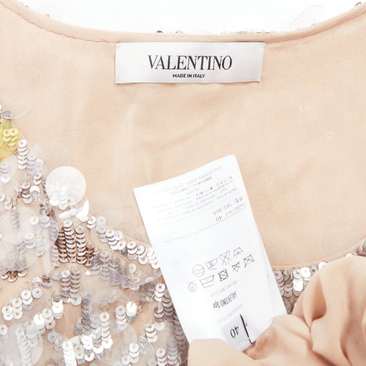 Valentino VALENTINO yellow poudre silver giallo sequined pailettes silk vest IT40 S Size S / US 4 / IT 40 - 8 Thumbnail