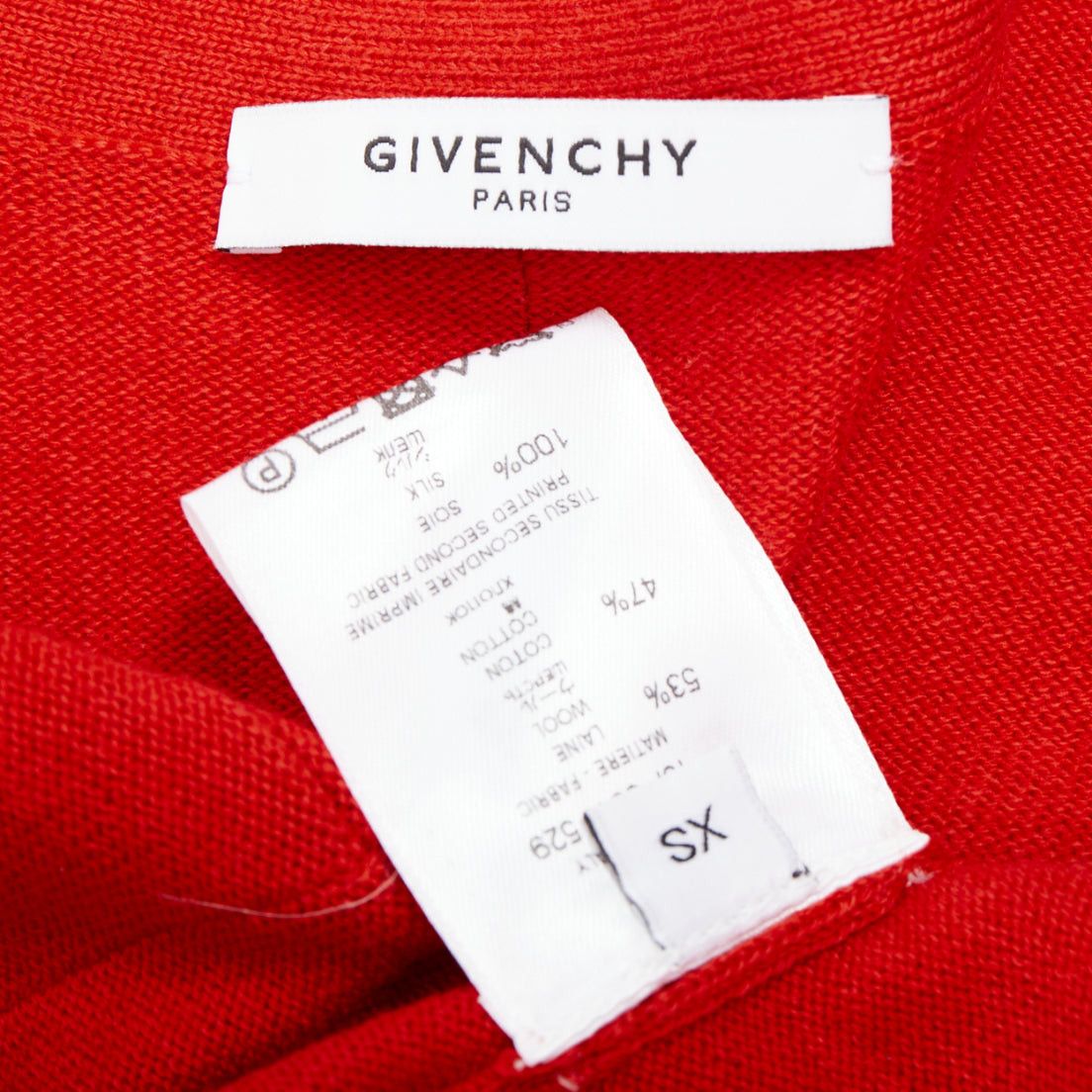 Givenchy GIVENCHY Tisci 2013 Runway red black wool cotton silk paisley vest dress XS Size S / US 4 / IT 40 - 9 Thumbnail