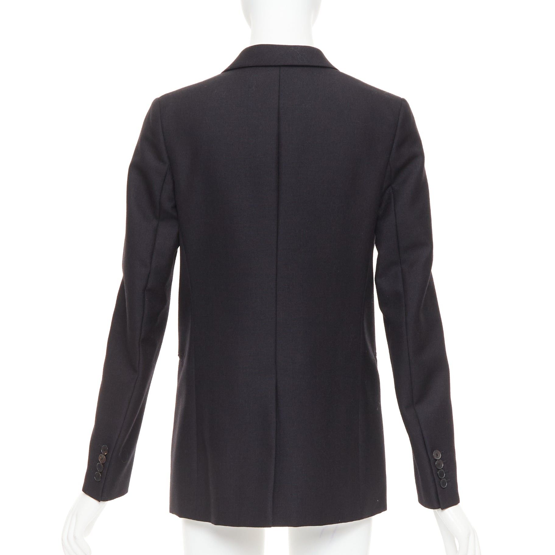 Dior CHRISTIAN DIOR black wool mohair boxy peak collar tux jacket FR36 Size S / US 4 / IT 40 - 6 Thumbnail