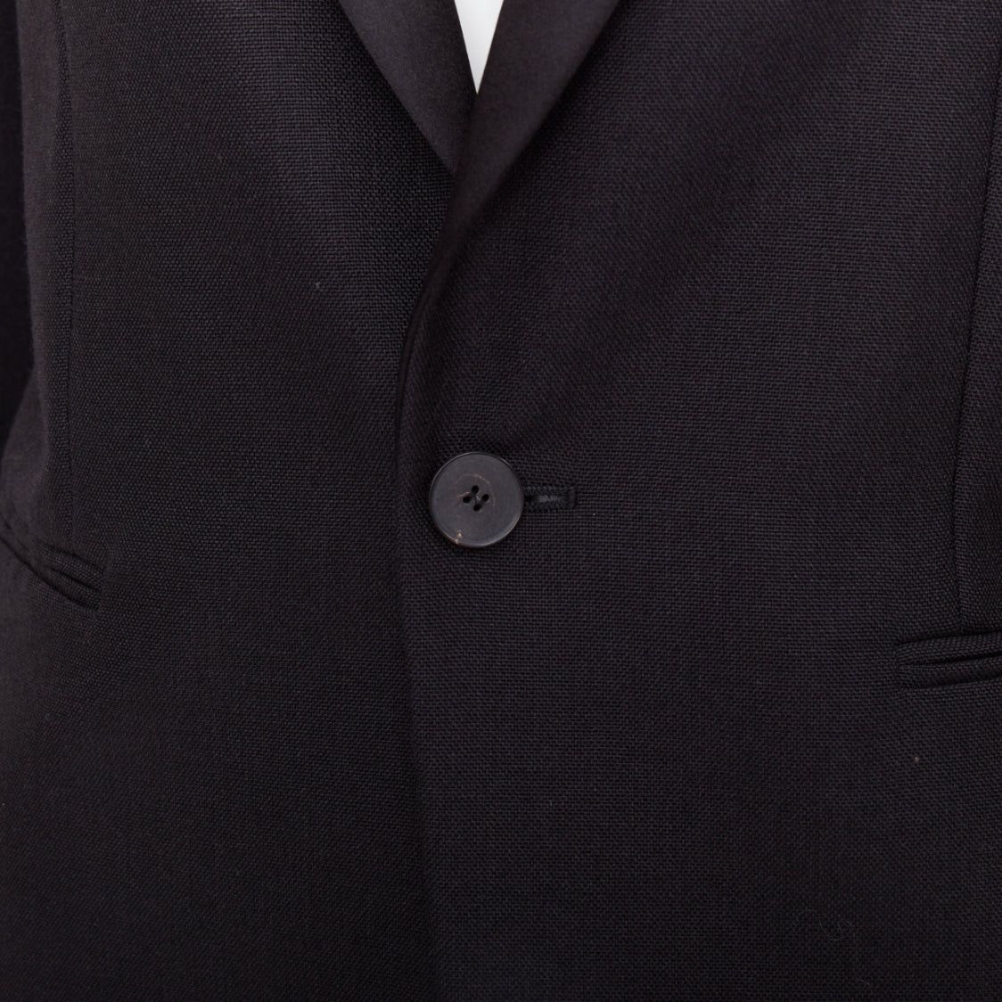 Dior CHRISTIAN DIOR black wool mohair boxy peak collar tux jacket FR36 Size S / US 4 / IT 40 - 2 Thumbnail