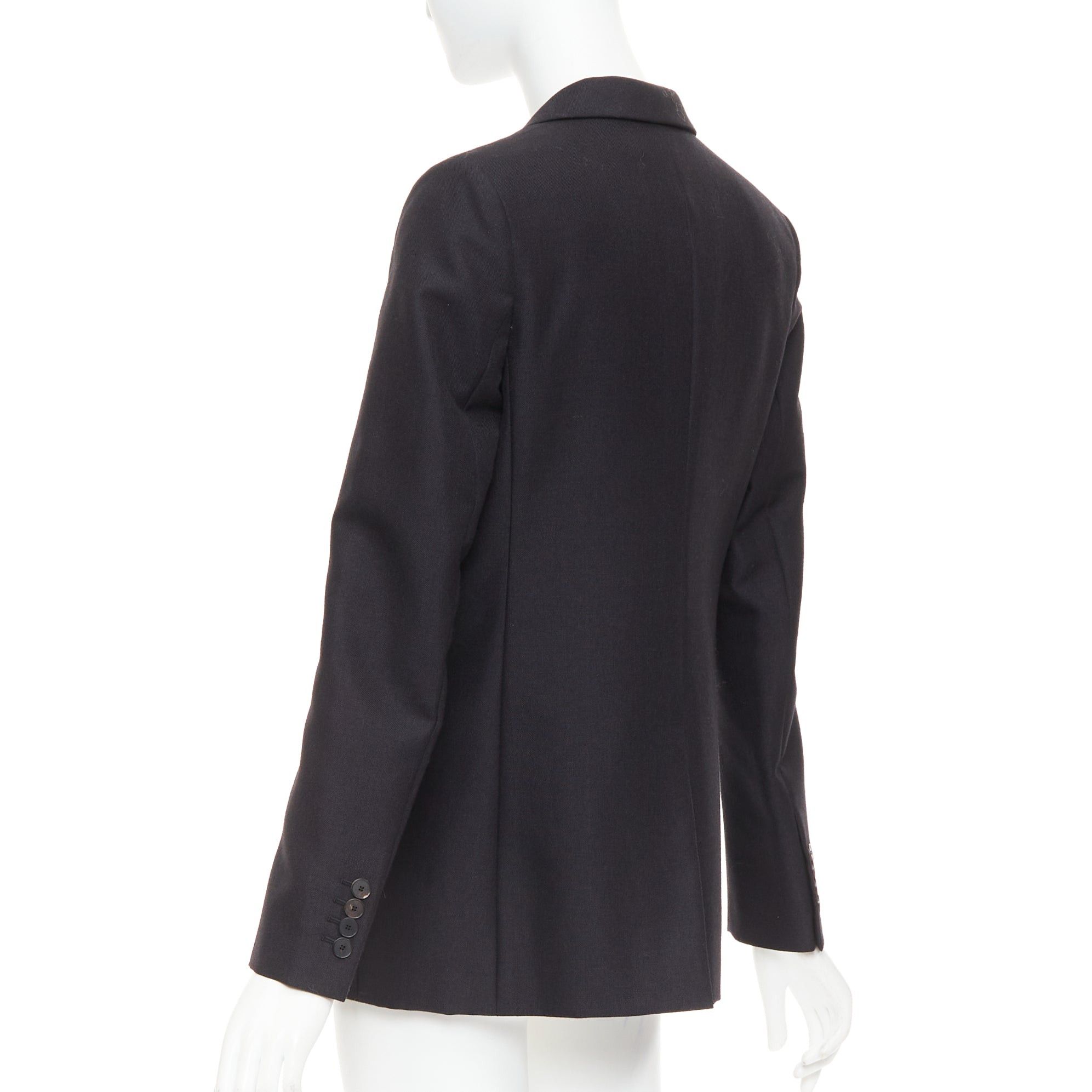 Dior CHRISTIAN DIOR black wool mohair boxy peak collar tux jacket FR36 Size S / US 4 / IT 40 - 7 Thumbnail
