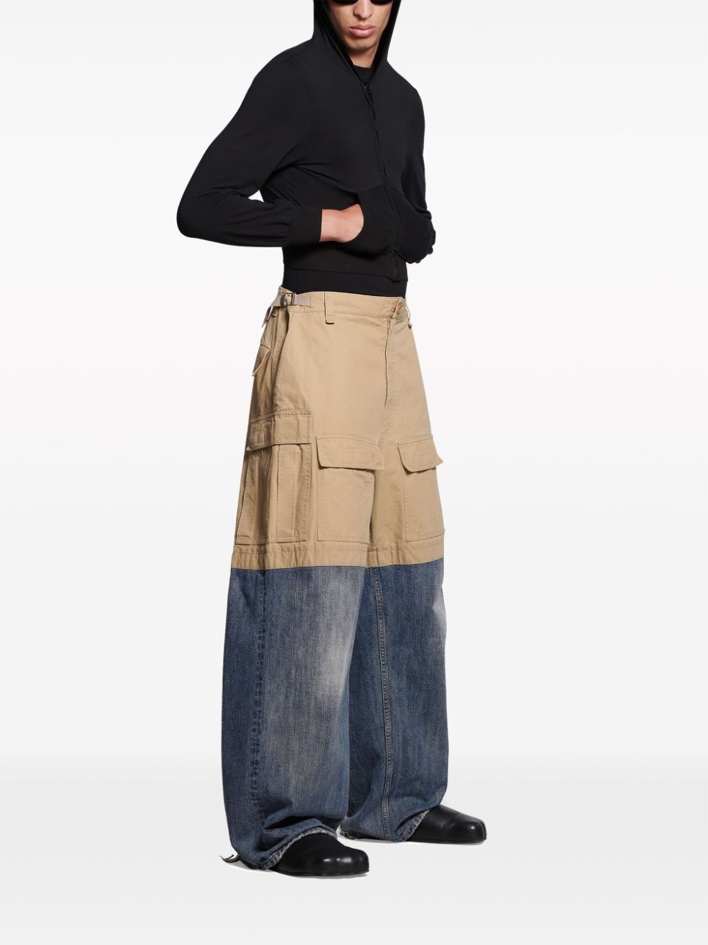 Balenciaga balenciaga patched cargo pants blue/beige Size US 28 / EU 44 - 3 Thumbnail
