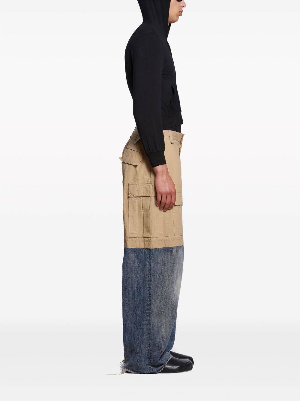 Balenciaga balenciaga patched cargo pants blue/beige Size US 30 / EU 46 - 4 Thumbnail