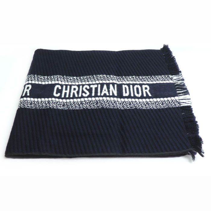 Dior Dior Dior Logo Oblique Wool Silk Scarf Others Scarf 31CDO301IXGS DUTY FREE for USA Size ONE SIZE - 2 Thumbnail