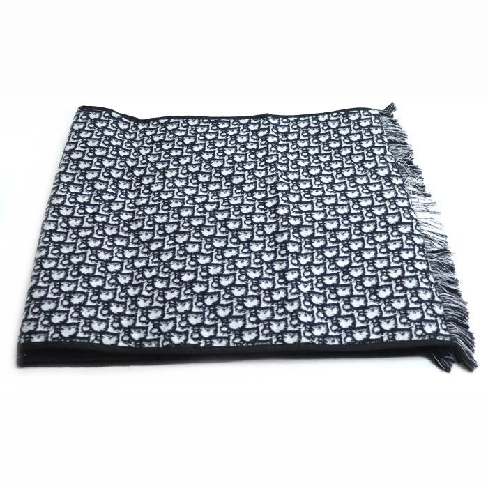 Dior Dior Dior Logo Oblique Wool Silk Scarf Others Scarf 31CDO301IXGS DUTY FREE for USA Size ONE SIZE - 4 Thumbnail
