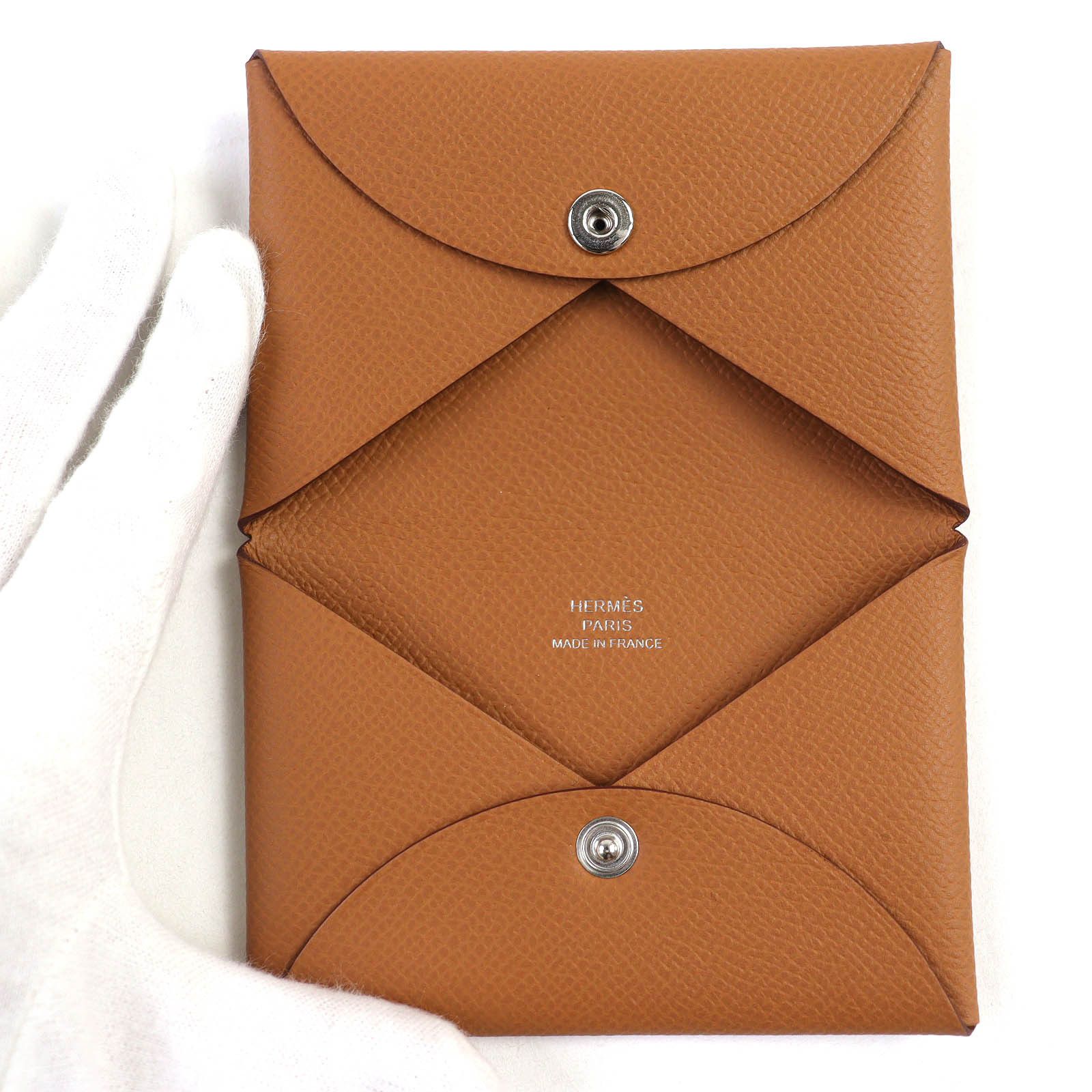 Hermes Hermes Hermes Calvi Epsom Leather Card Case Leather Card Case Stamp B (2023) DUTY FREE for USA Size ONE SIZE - 6 Thumbnail