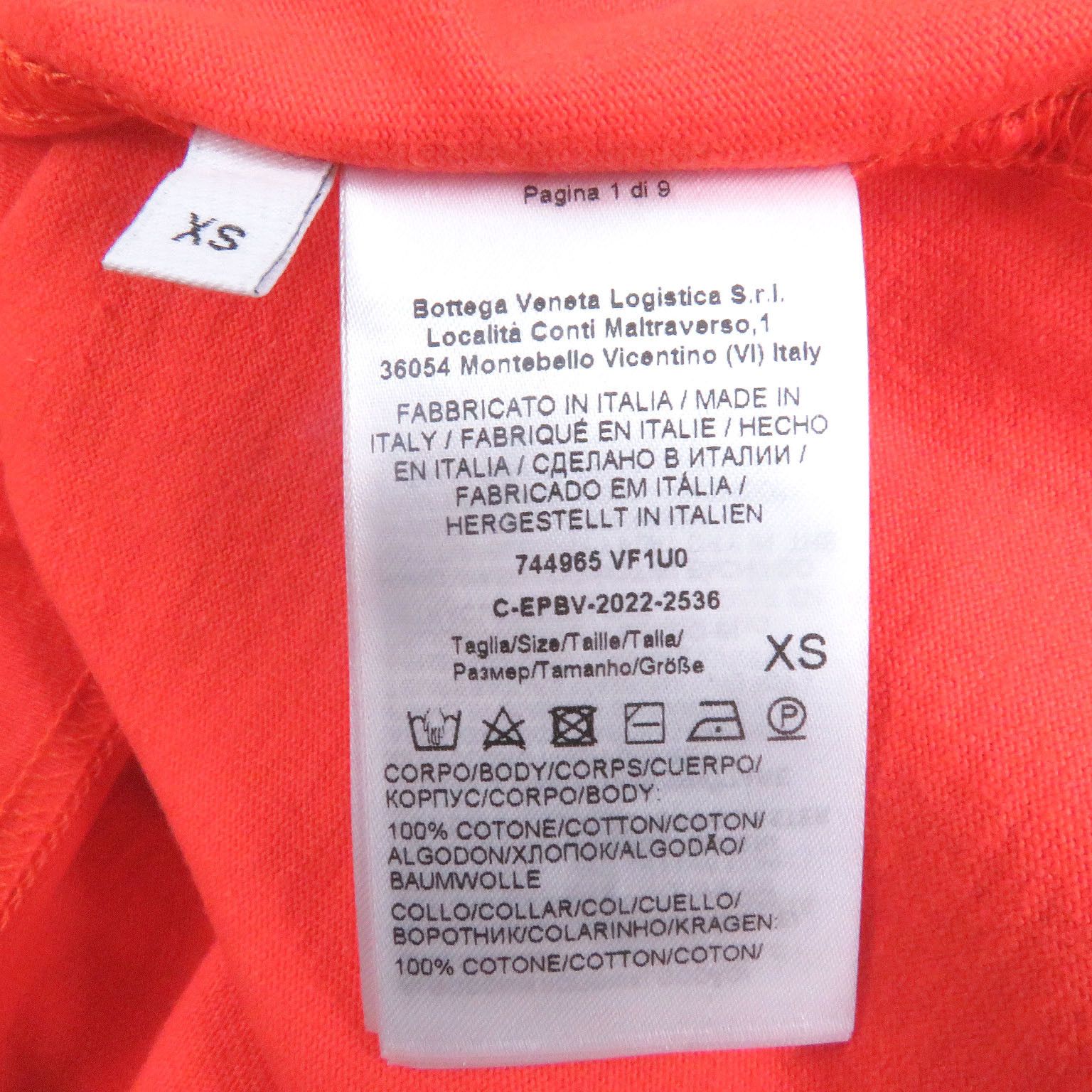 Bottega Veneta Bottega Veneta Bottega Veneta Cotton T-shirt Cotton T-Shirts DUTY FREE for USA Size ONE SIZE - 5 Thumbnail