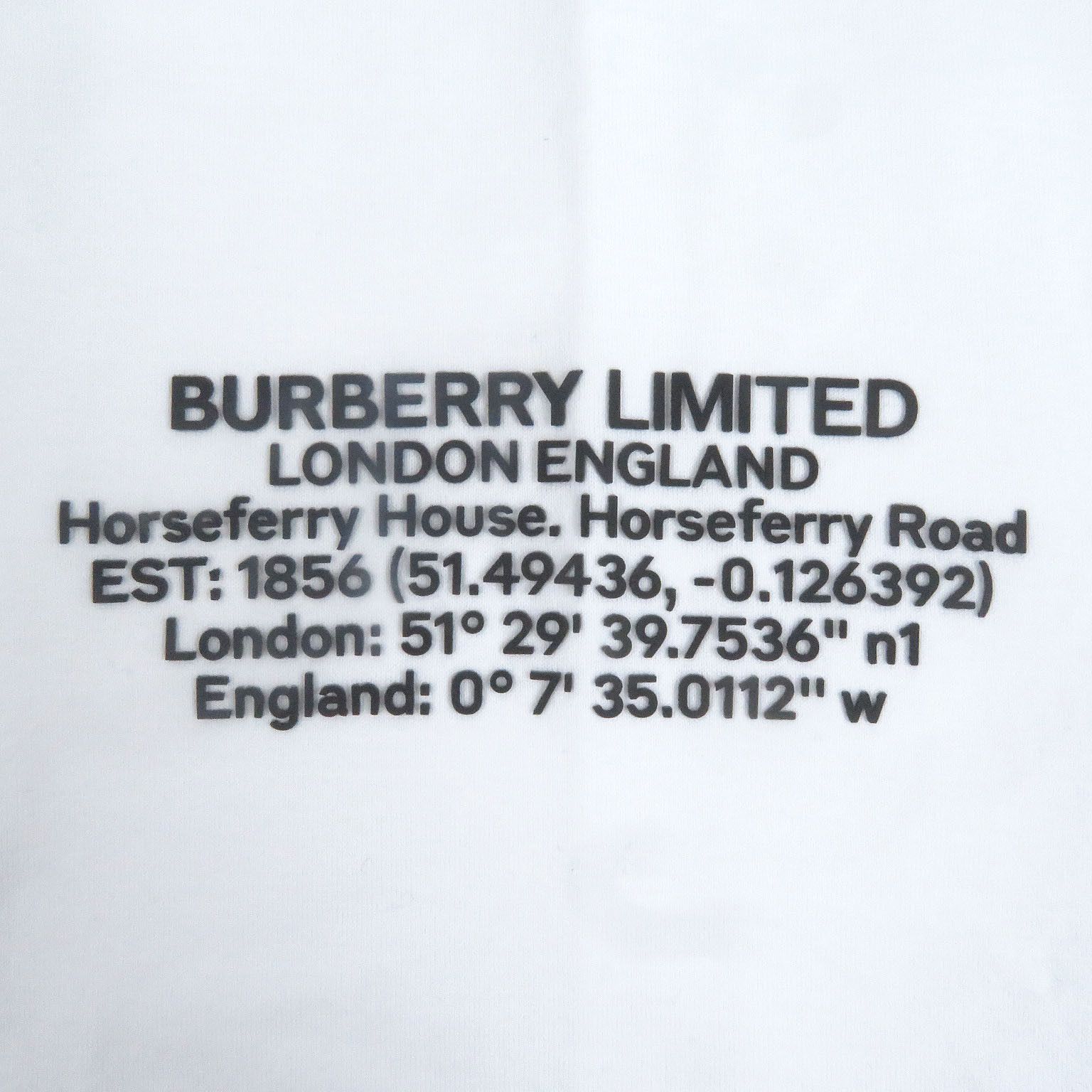 Burberry Burberry Burberry Cotton T-shirt Cotton T-Shirts DUTY FREE for USA Size ONE SIZE - 4 Thumbnail