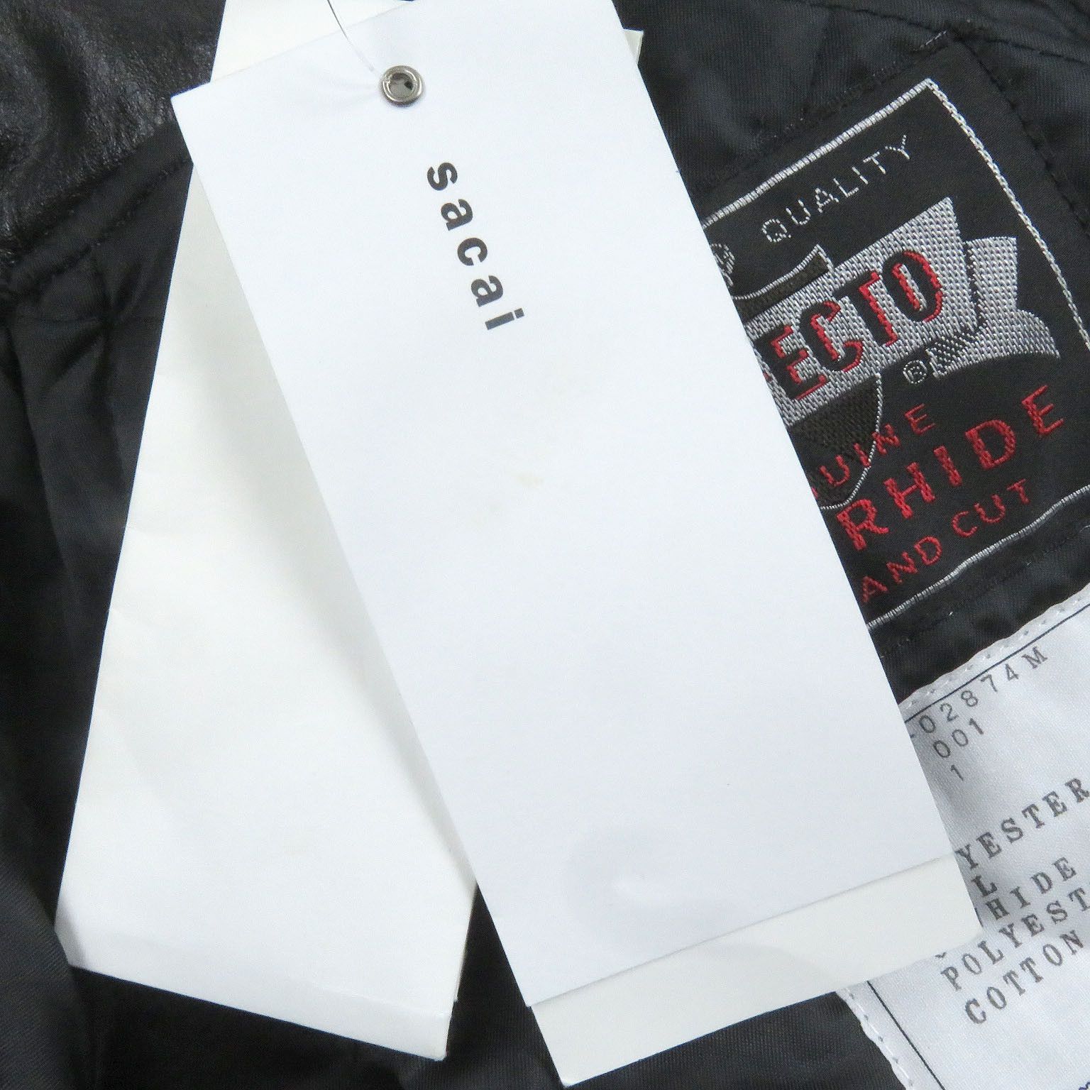 Sacai Sacai Sacai Schott Leather Suiting Coat Leather Outerwear DUTY FREE for USA Size ONE SIZE - 8 Thumbnail