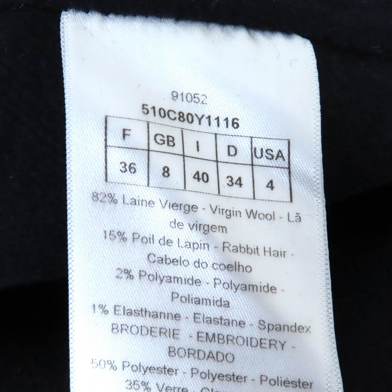 Dior Dior Christian Dior Wool Jacket Leather Outerwear 510C80Y1116 DUTY FREE for USA Size ONE SIZE - 11 Thumbnail