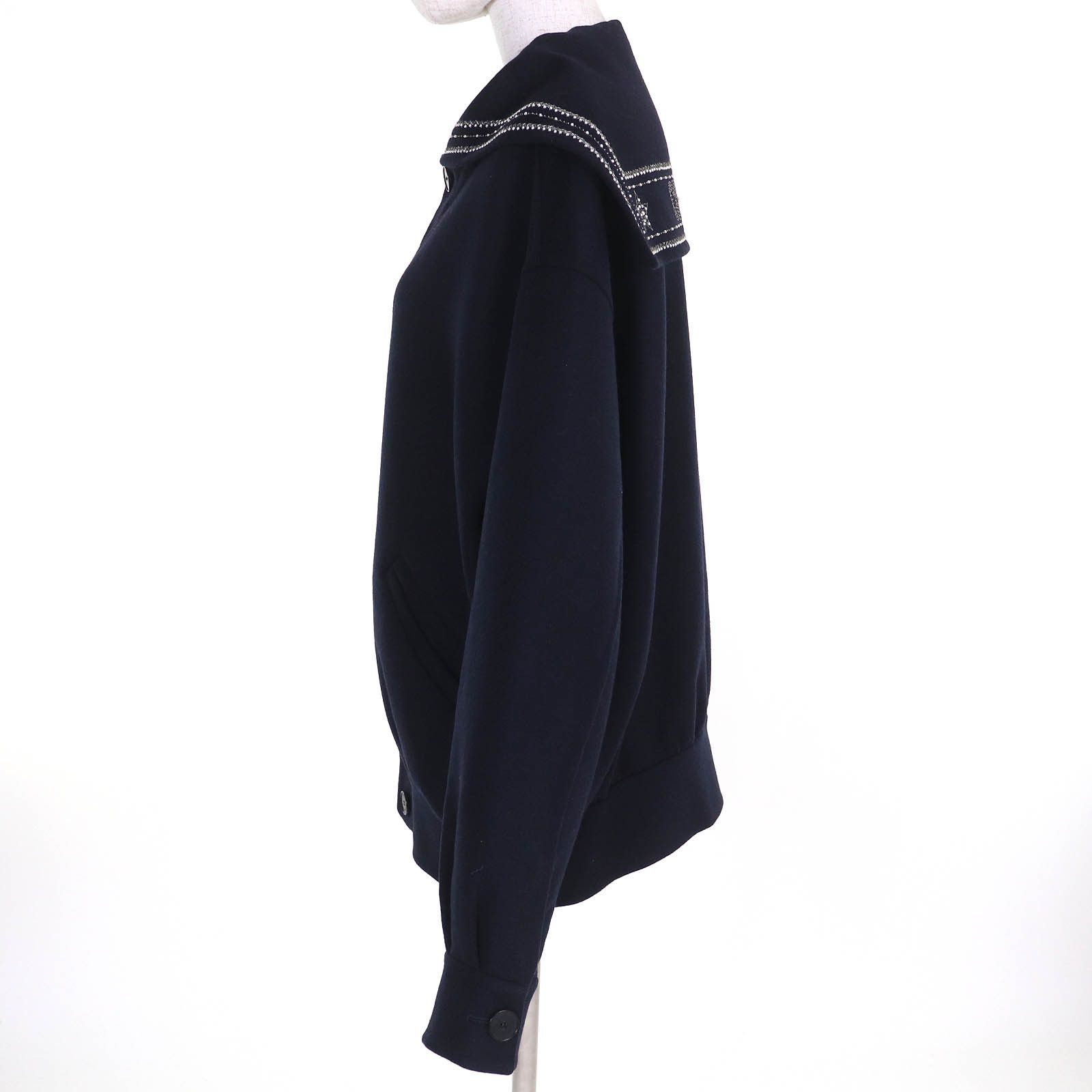 Dior Dior Christian Dior Wool Jacket Leather Outerwear 510C80Y1116 DUTY FREE for USA Size ONE SIZE - 2 Thumbnail